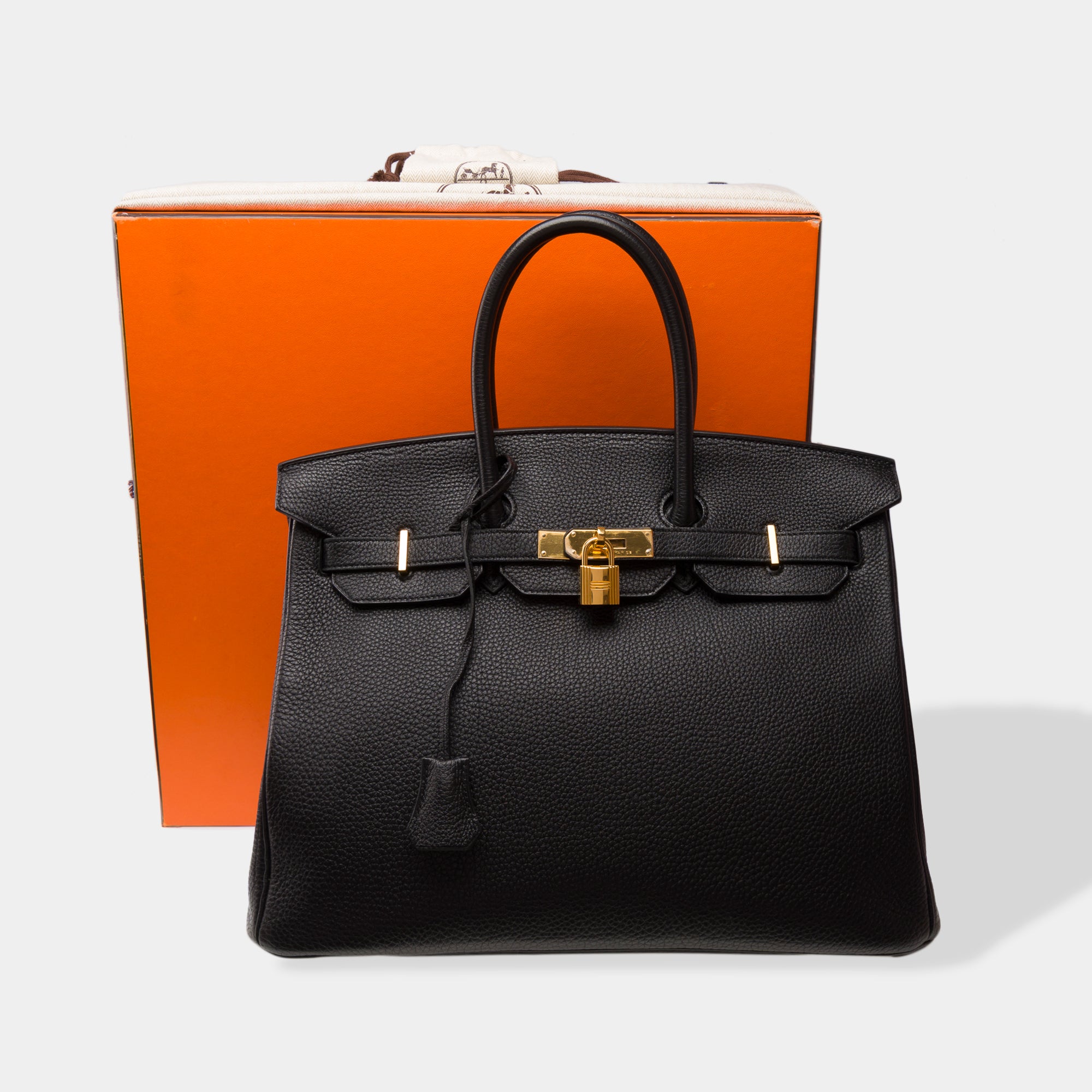 Sac HERMES Birkin 35 en Cuir Noir - 103207