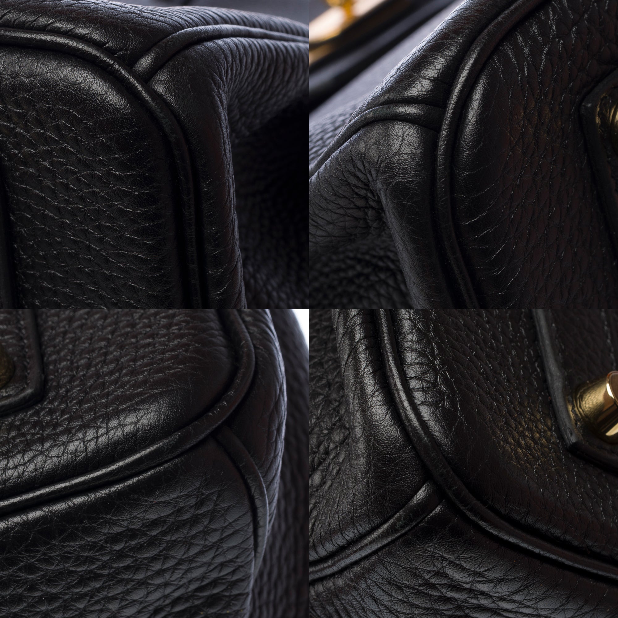 Sac HERMES Birkin 35 en Cuir Noir - 103207