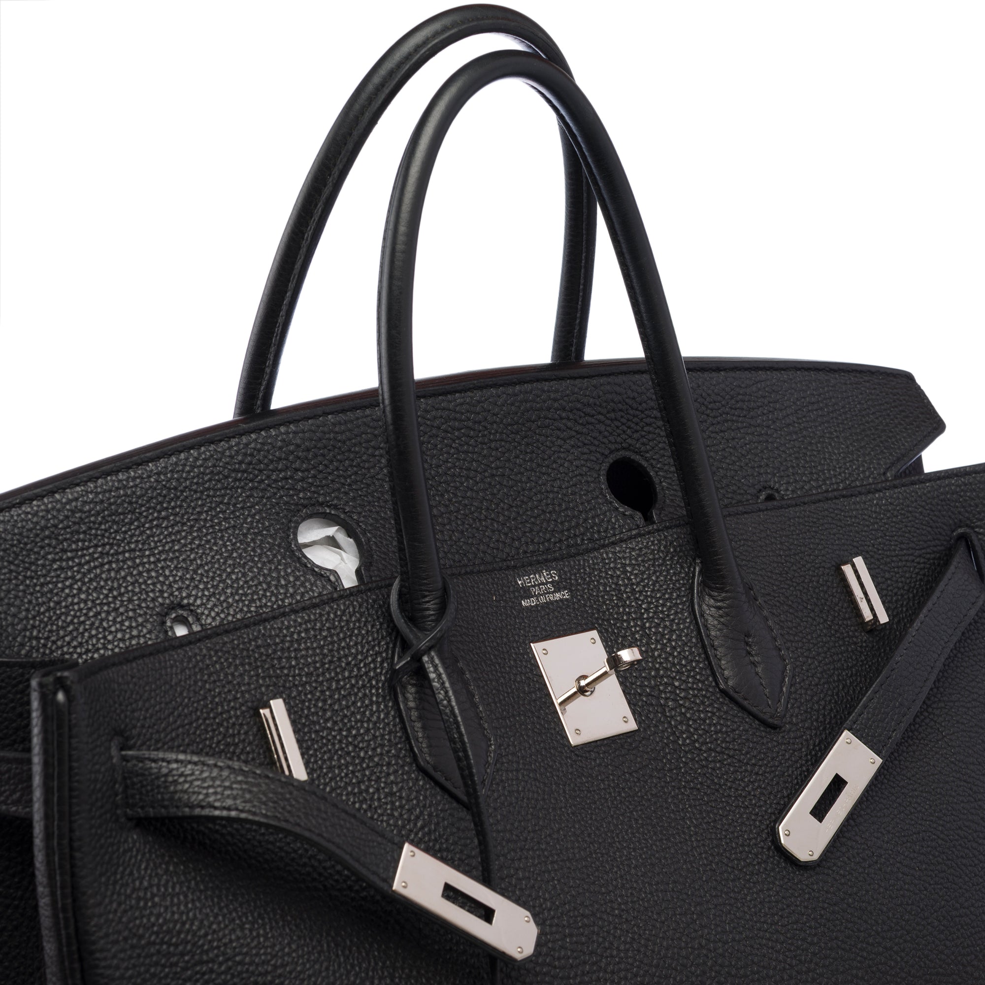 Sac HERMES Birkin 40 en Cuir Noir - 103218