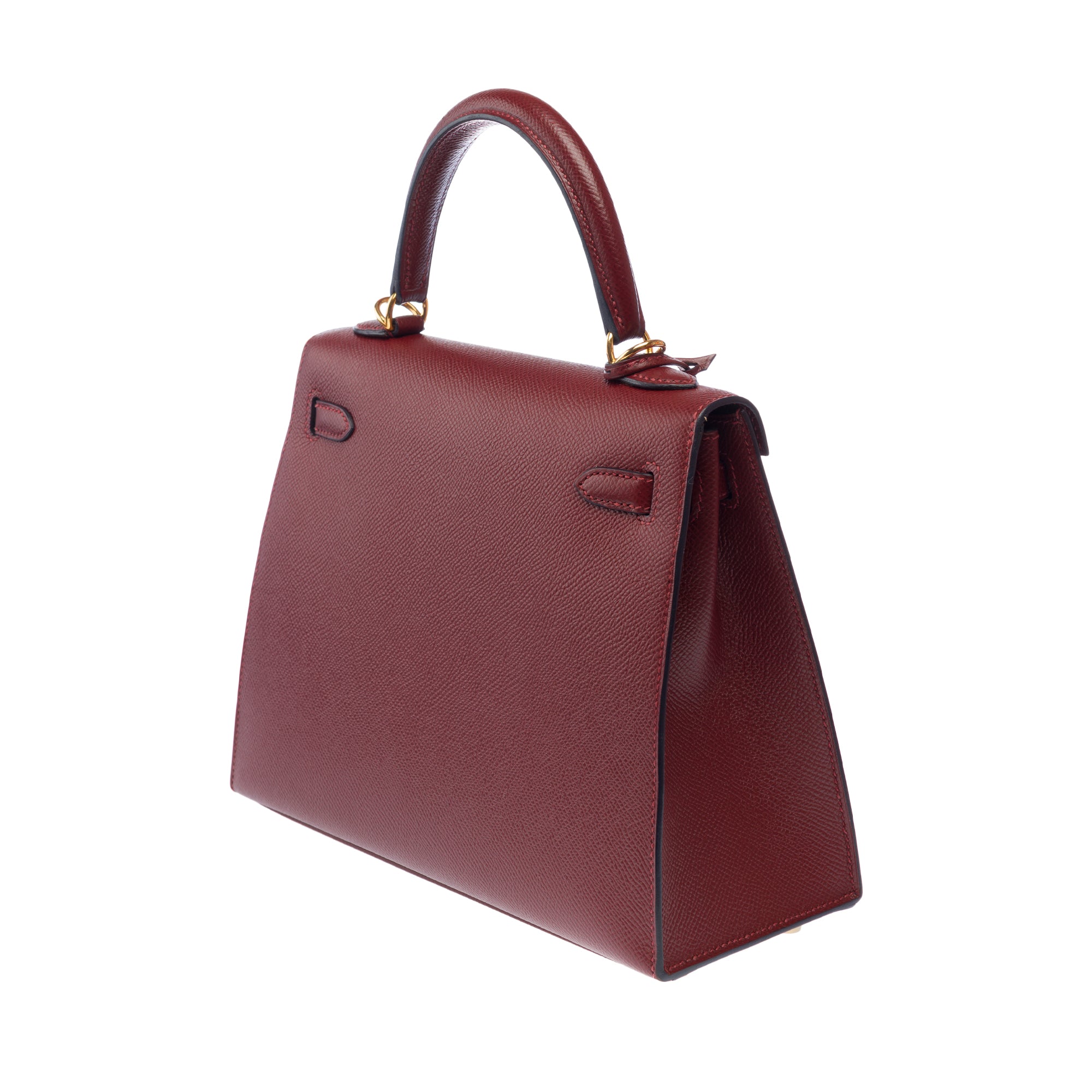 Sac HERMES Kelly 25 en Cuir Rouge - 103215