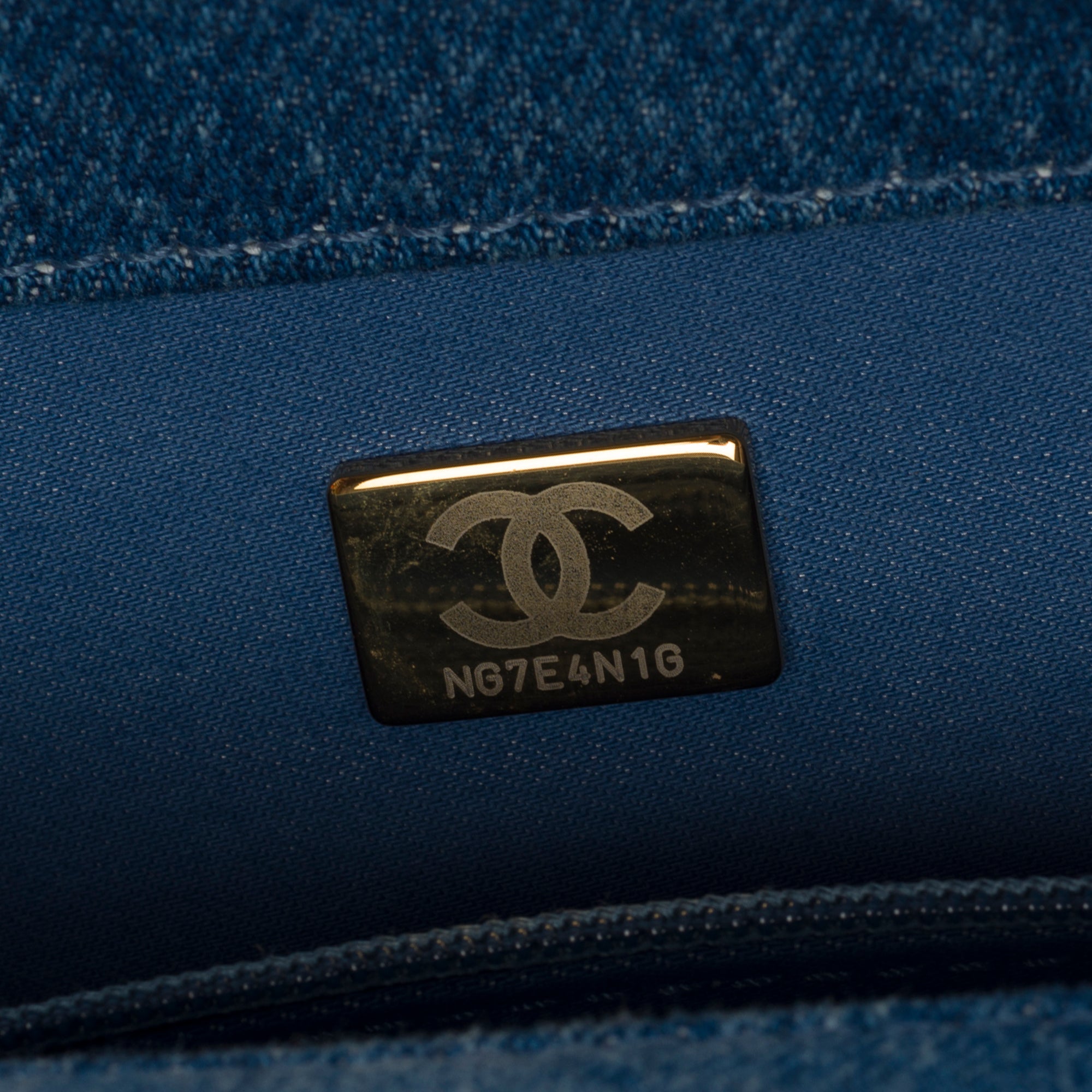 Sac CHANEL Timeless/Classique en Denim Bleu - 103192