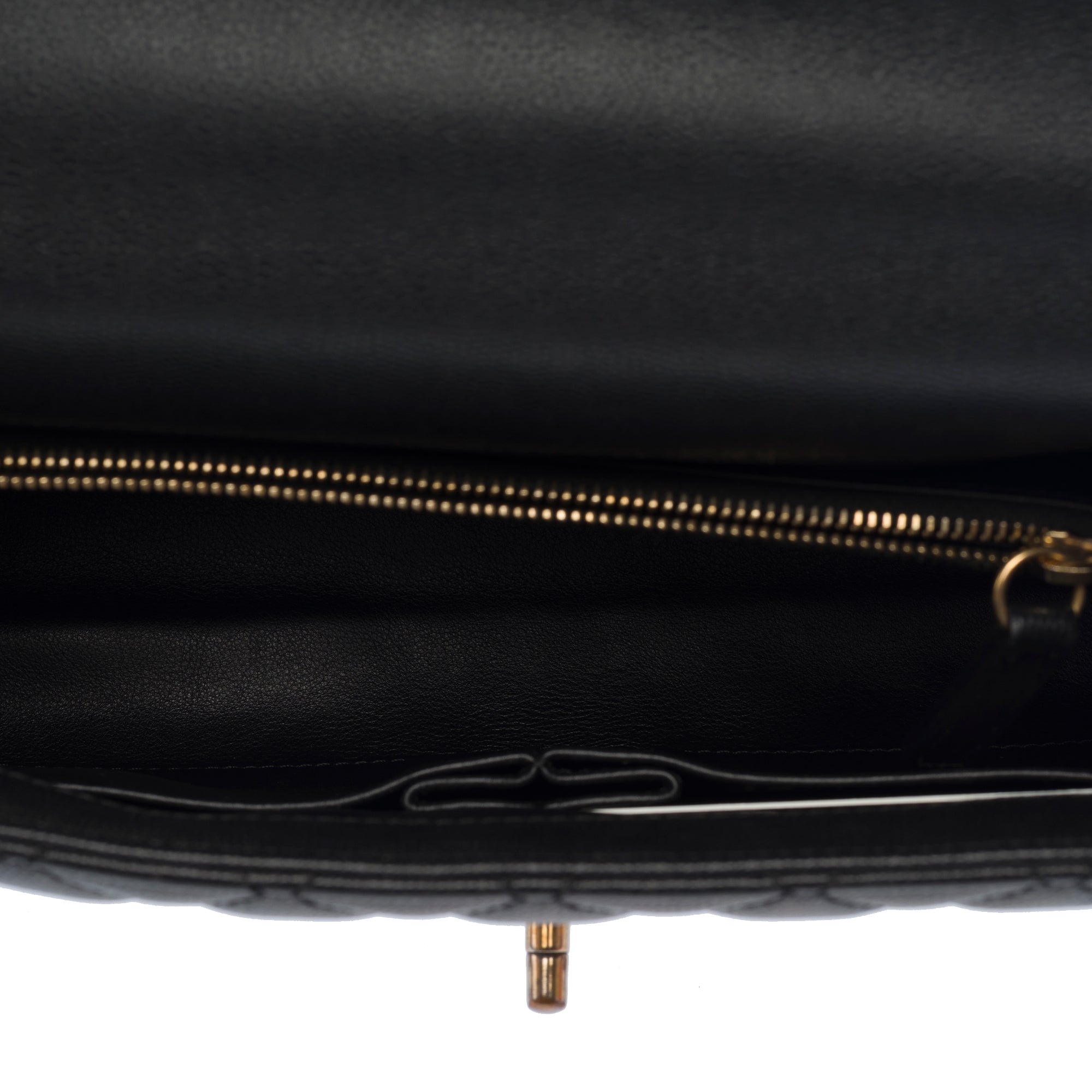 Sac CHANEL Coco Handle en Cuir Noir - 103193