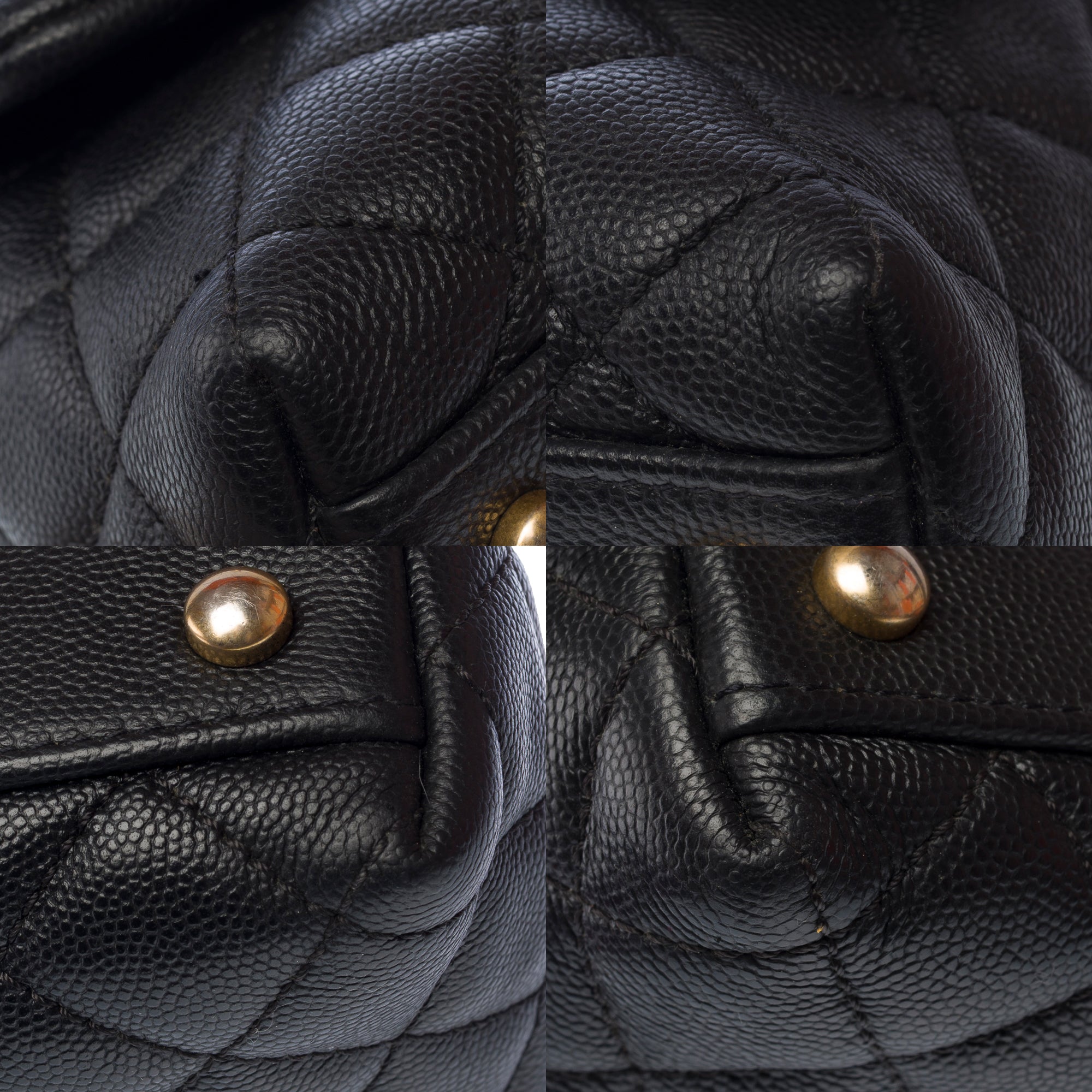 Sac CHANEL Coco Handle en Cuir Noir - 103193