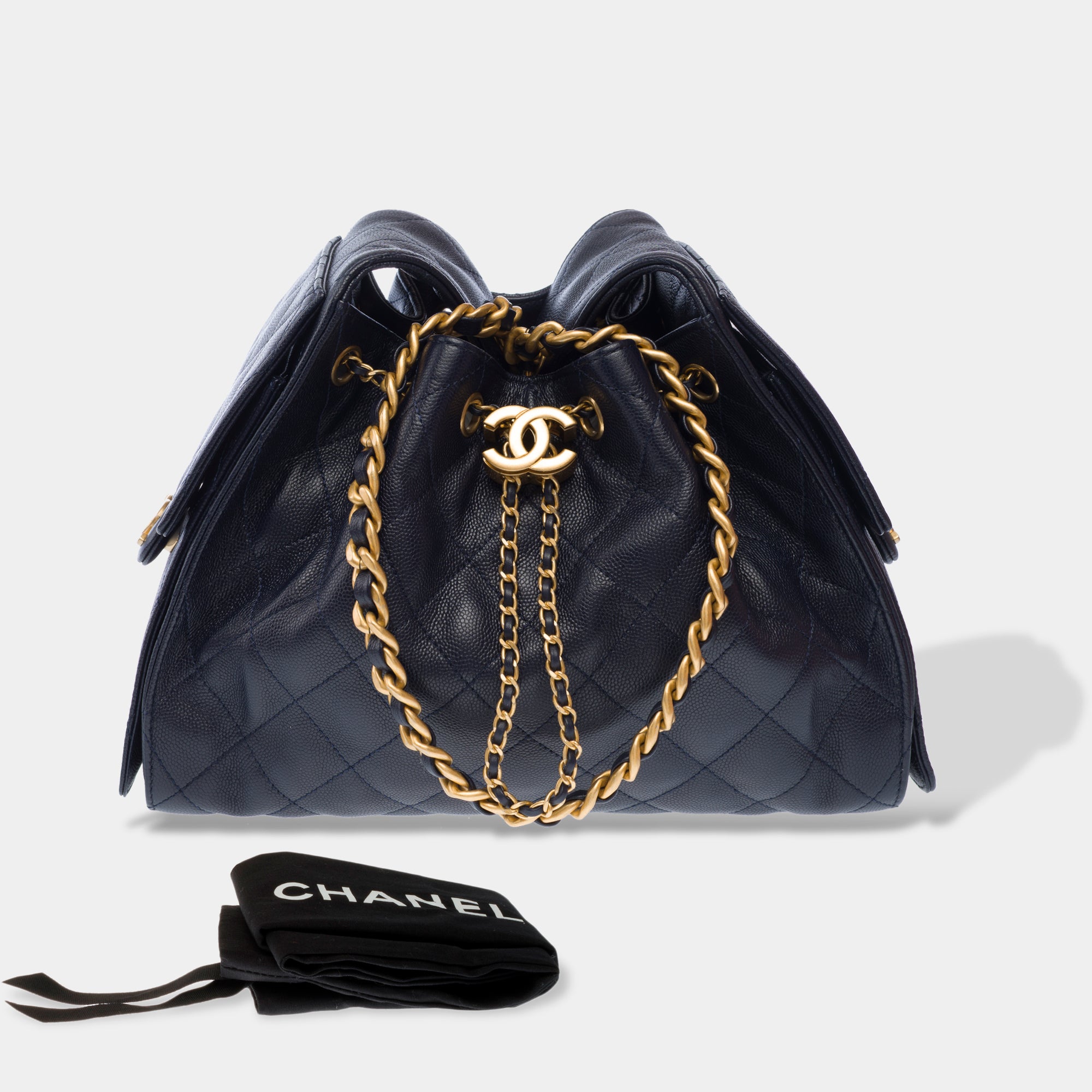 Sac CHANEL en Cuir Bleu Marine - 103211