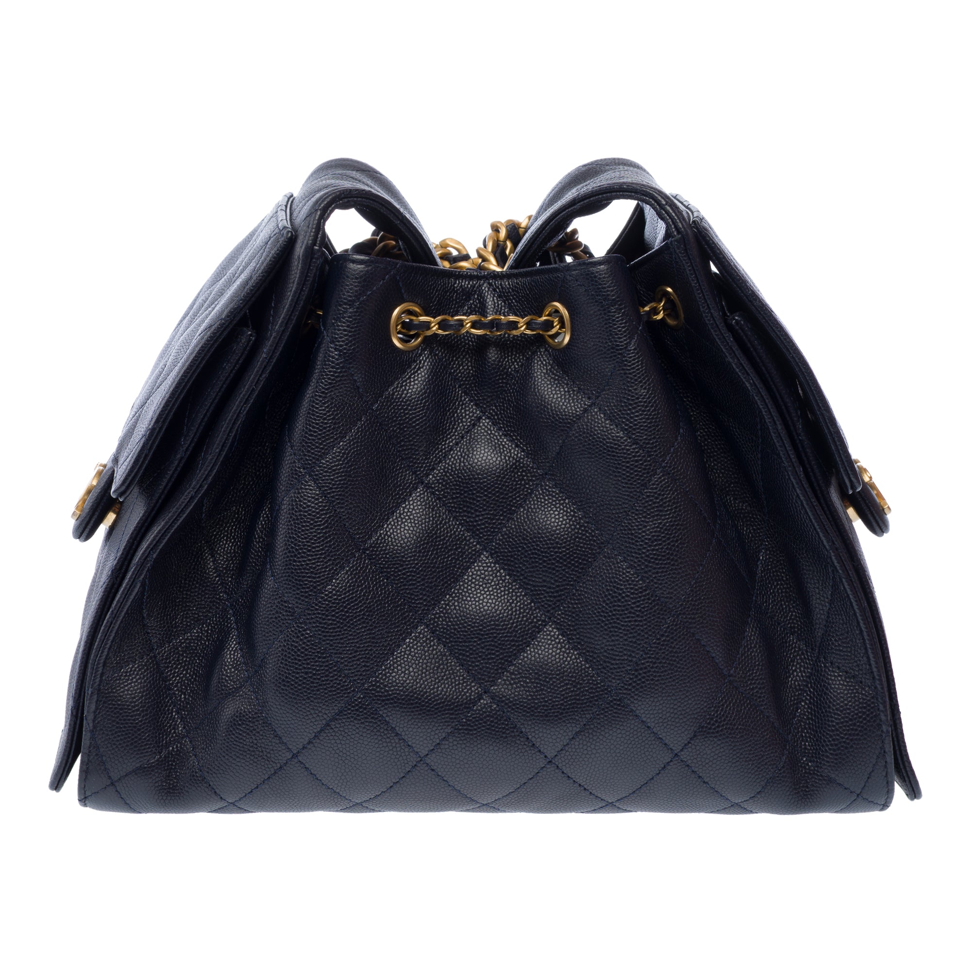 Sac CHANEL en Cuir Bleu Marine - 103211