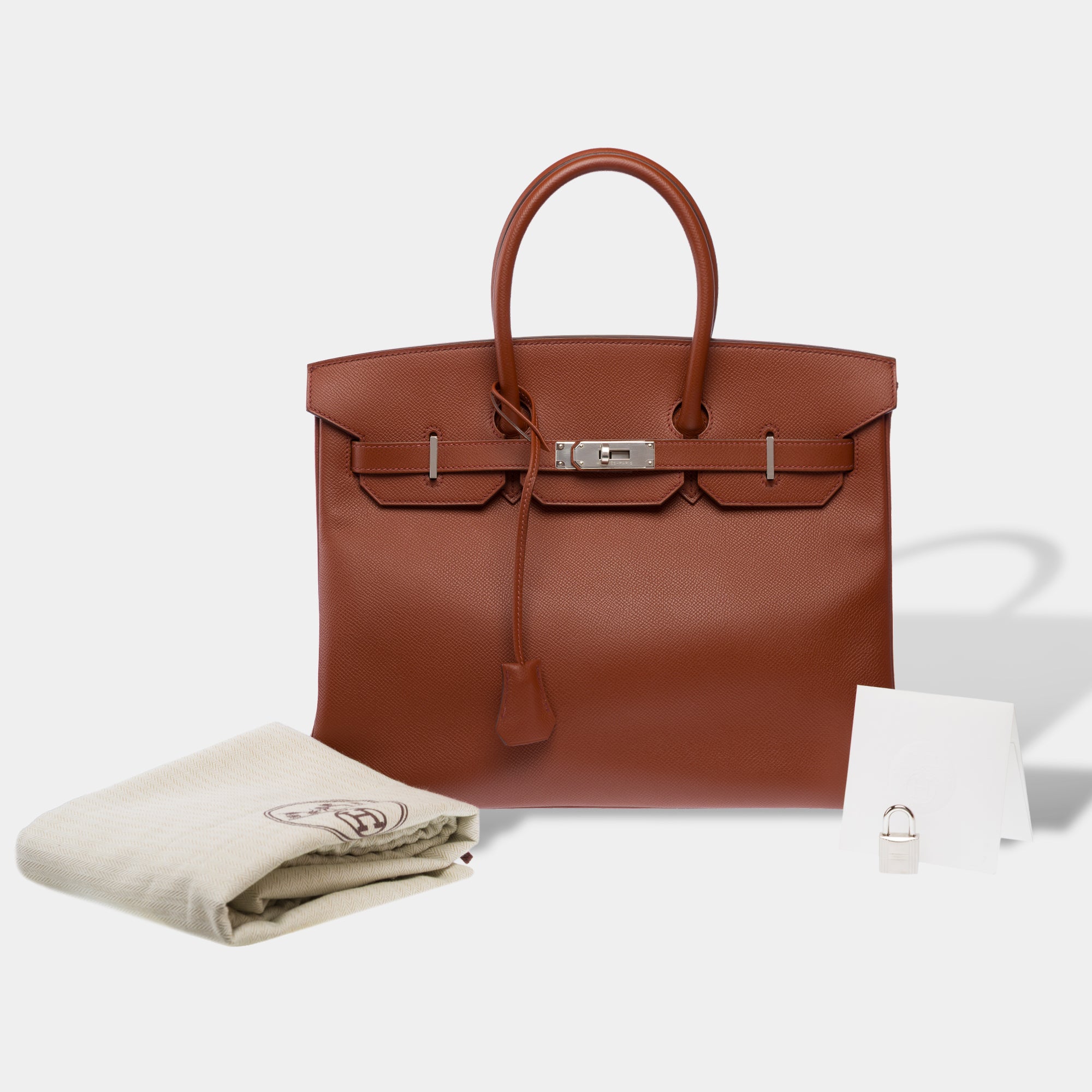 Sac HERMES Birkin 35 en Cuir Marron - 103214