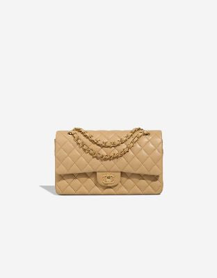 Sac CHANEL Timeless/Classique en Cuir Beige - 103224