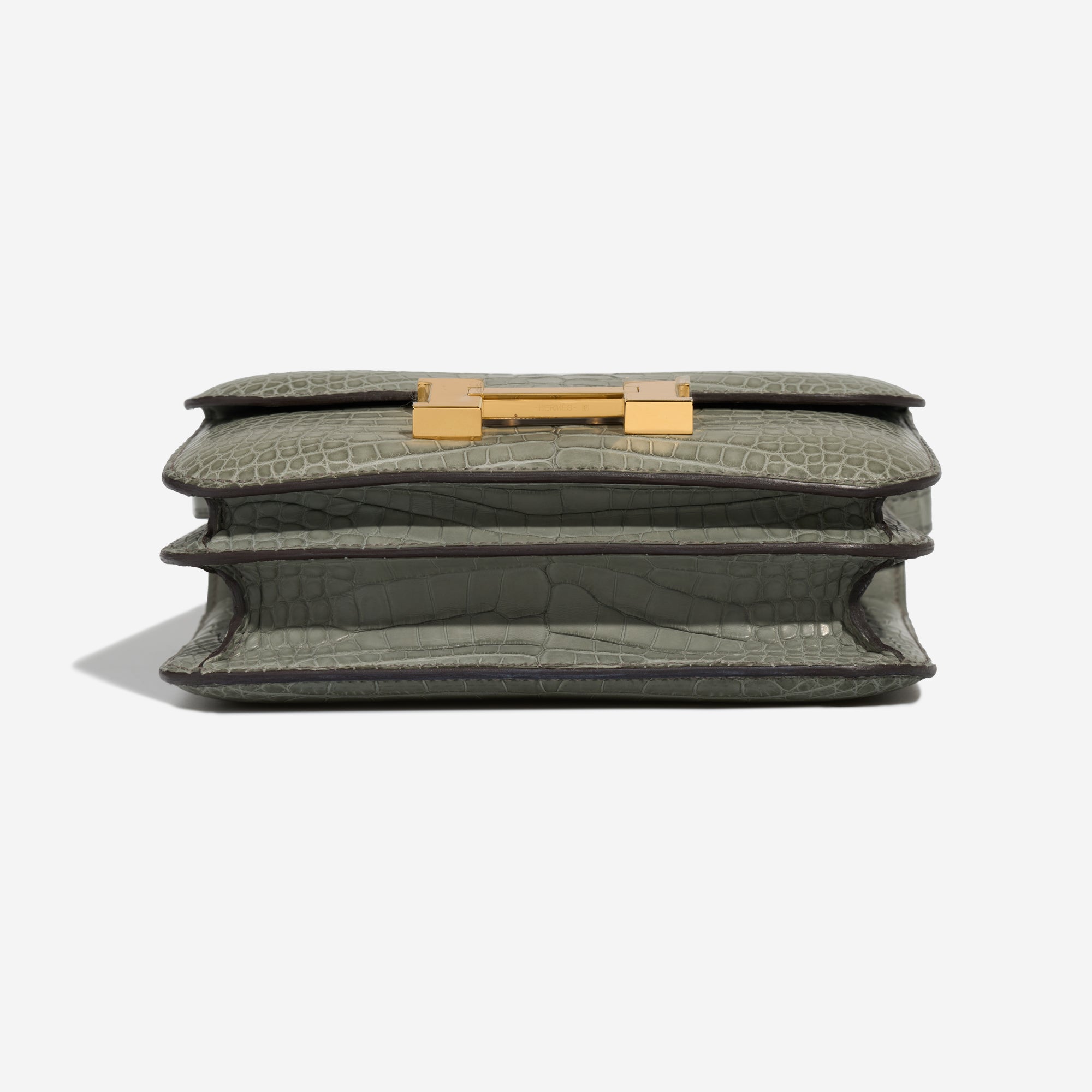 Sac HERMES Constance en Cuirs exotiques Gris - 103228
