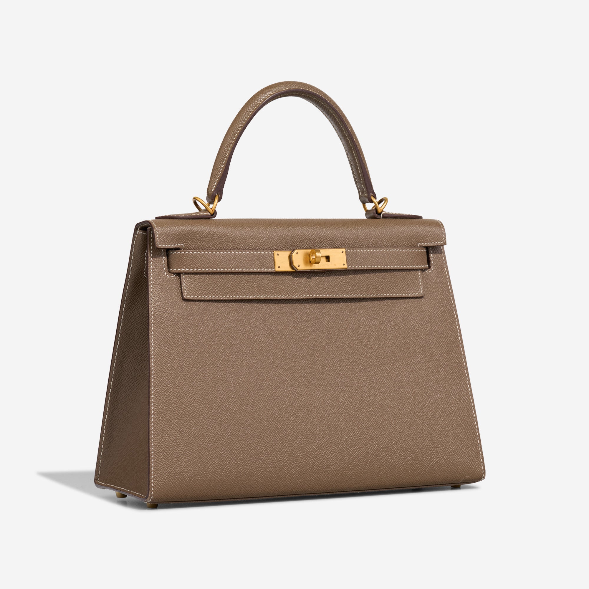 Sac HERMES Kelly 28 en Cuir Étoupe - 103229