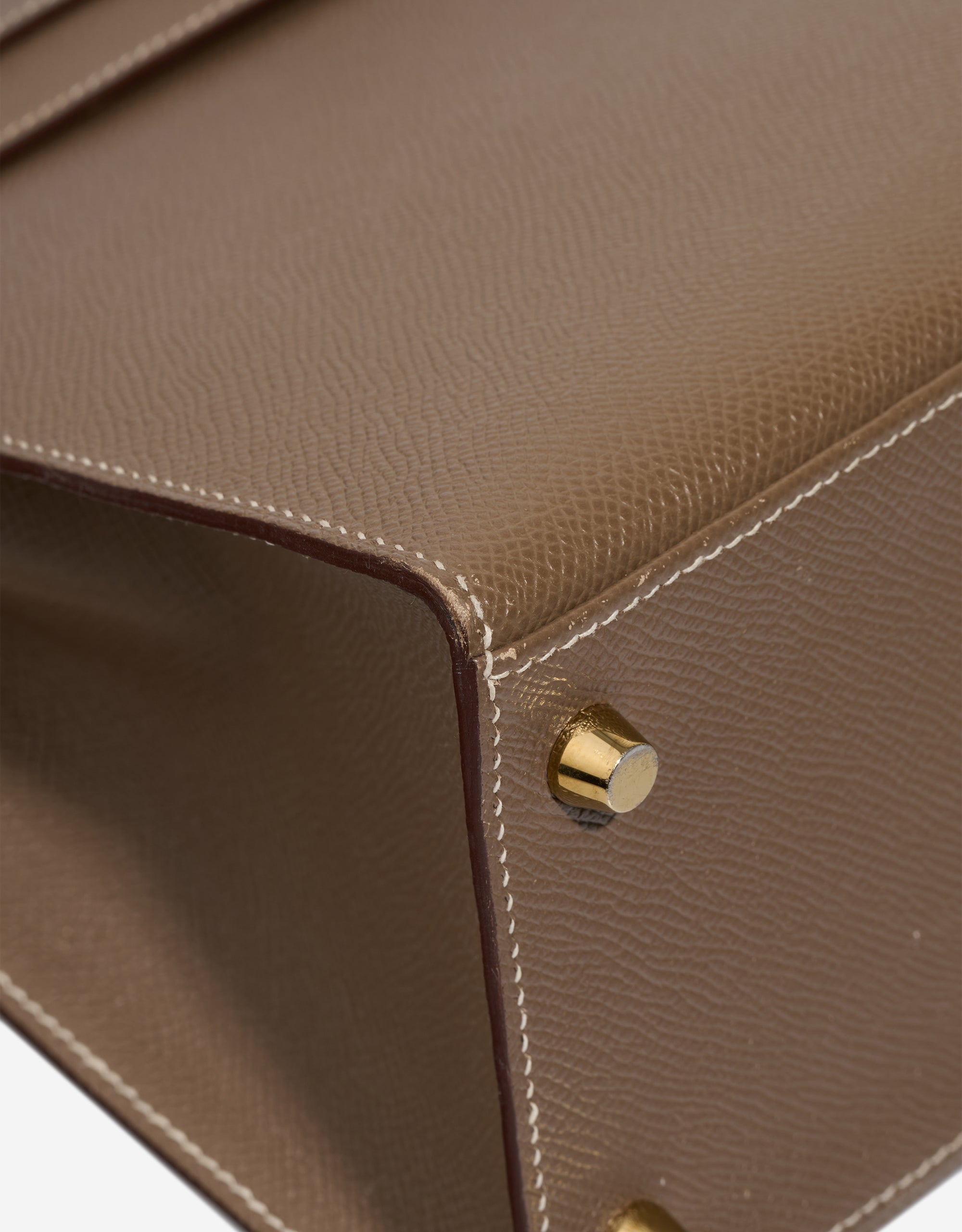 Sac HERMES Kelly 28 en Cuir Étoupe - 103229