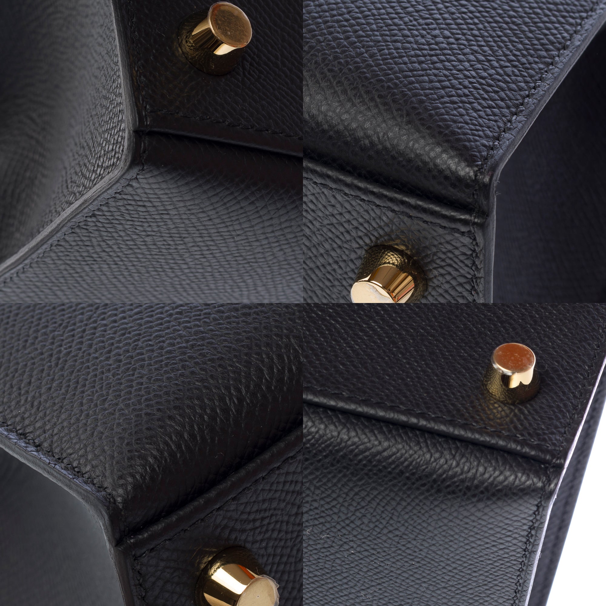 Sac HERMES Kelly 25 en Cuir Noir - 103245