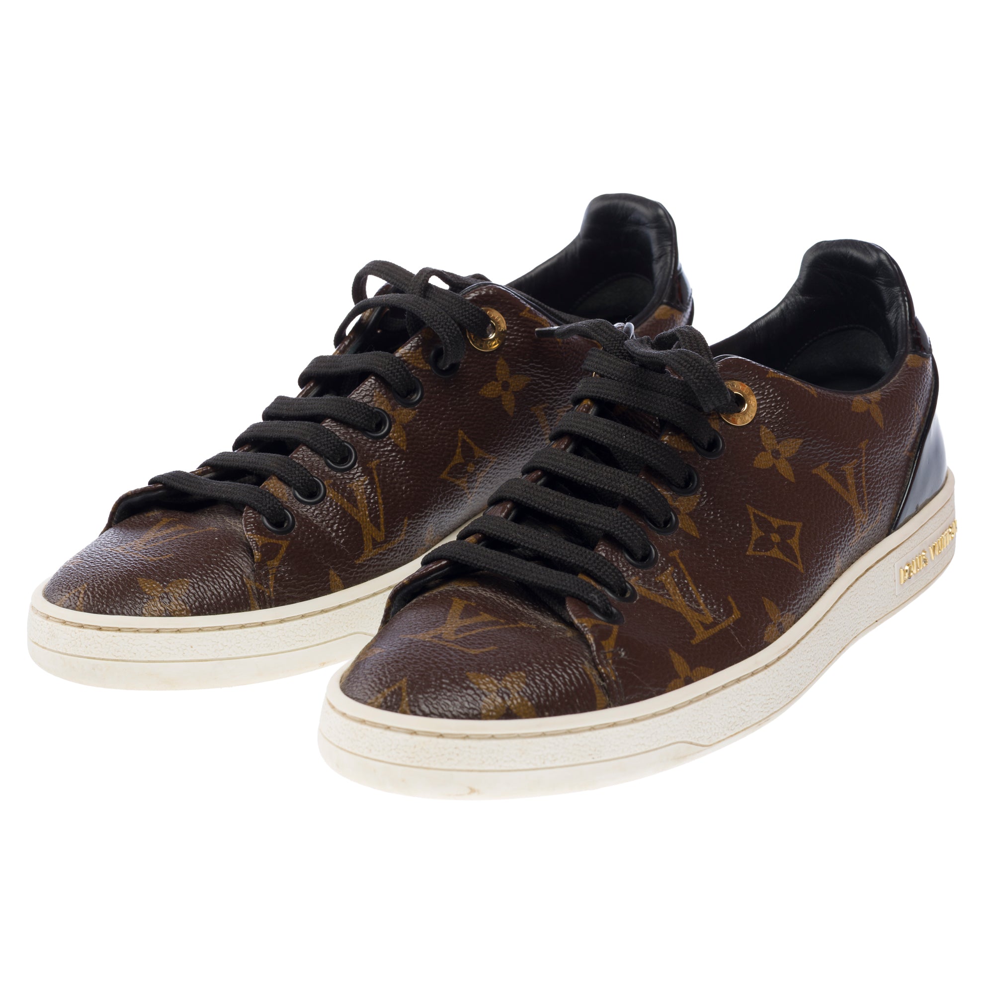 Chaussure LOUIS VUITTON FrontRow en Toile Marron - 103244