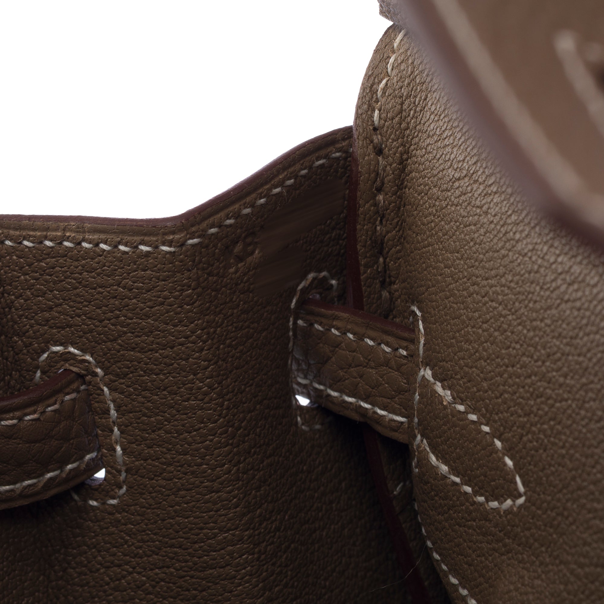 Sac HERMES Birkin 25 en Cuir Étoupe - 103240