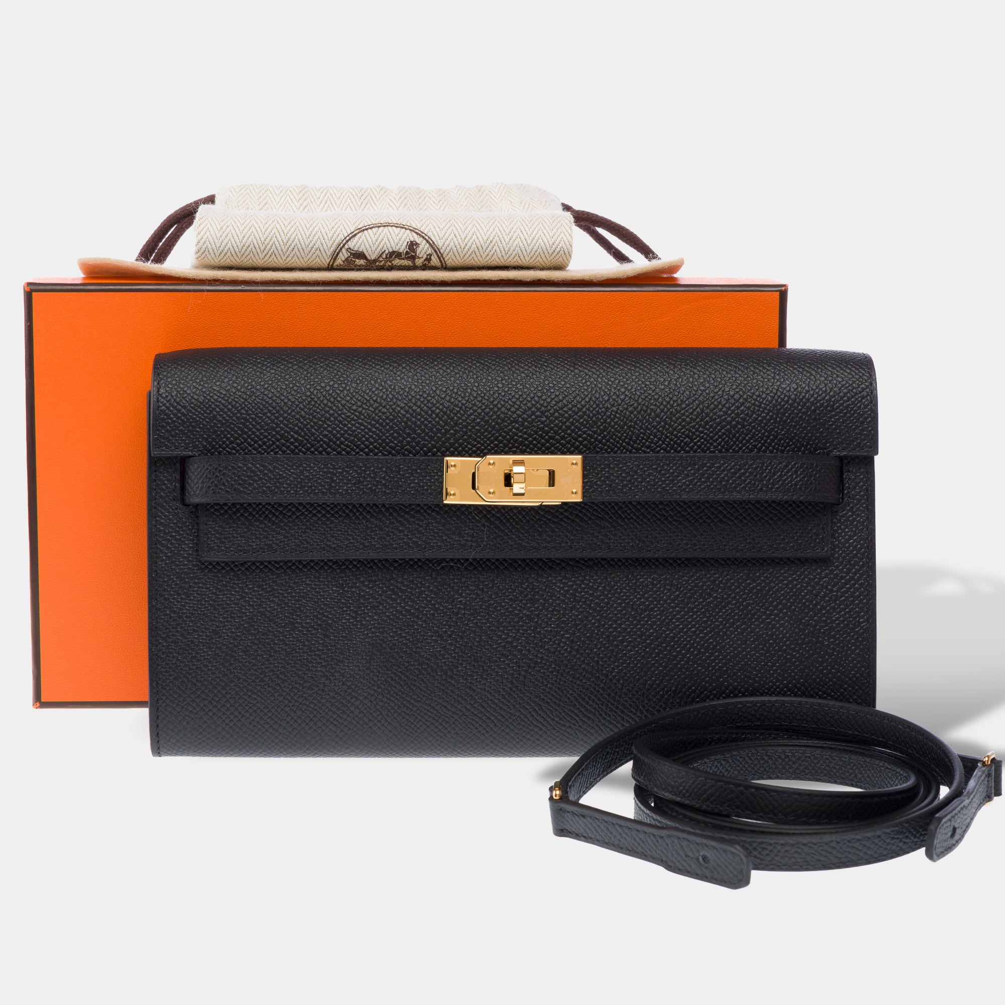 Sac HERMES Kelly to go en Cuir Noir - 103219