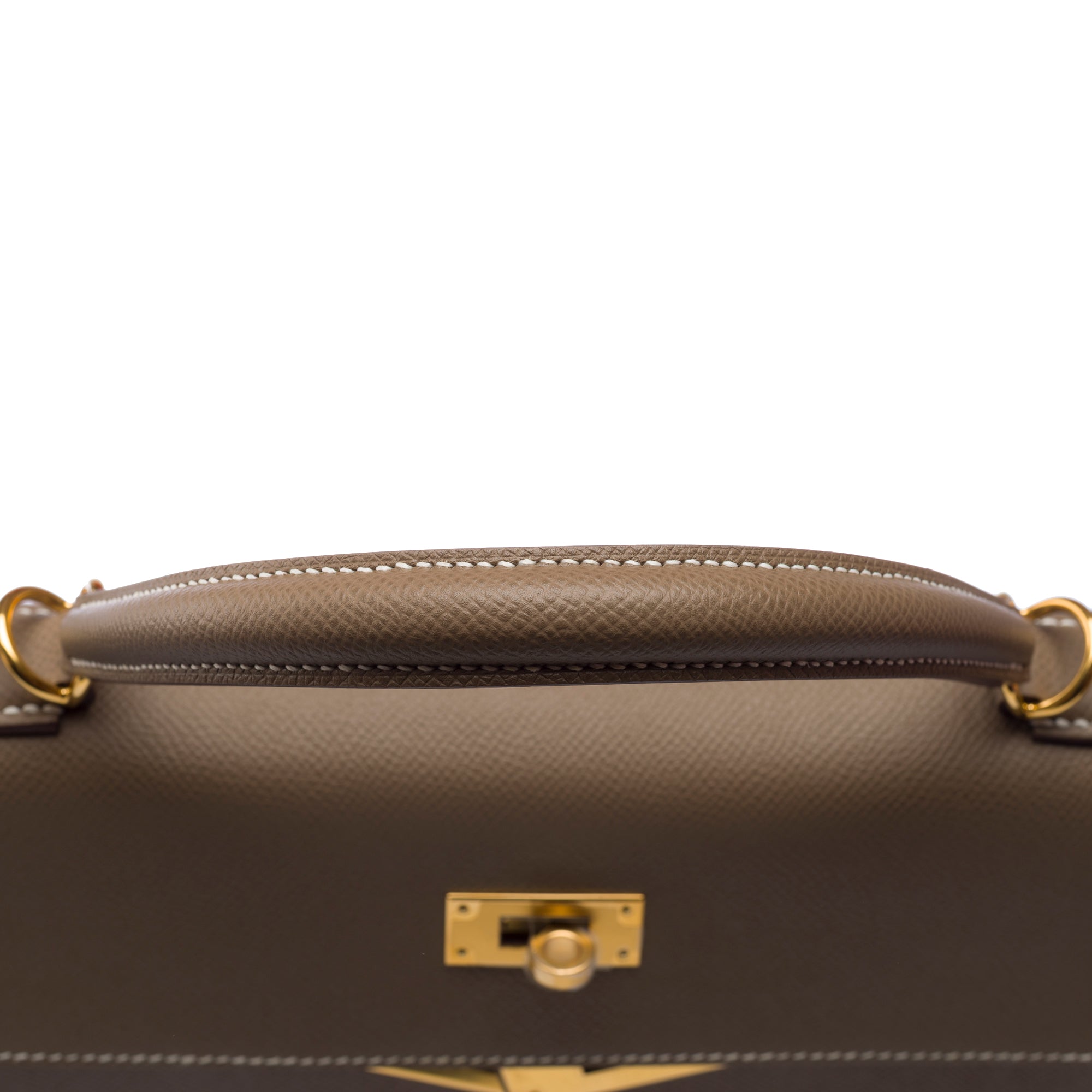 Sac HERMES Kelly 32 en Cuir Étoupe - 103222