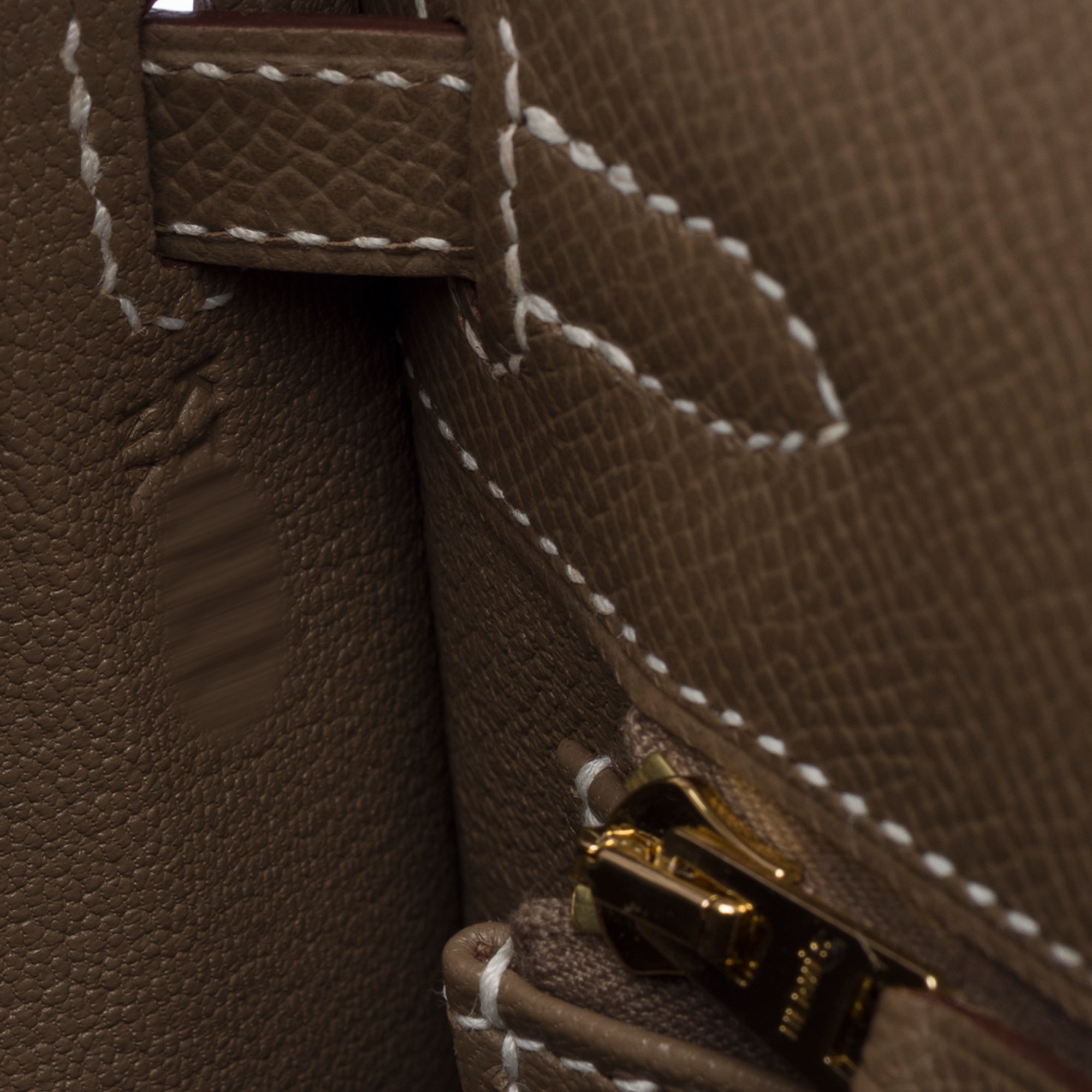 Sac HERMES Kelly 25 en Cuir Étoupe - 103239