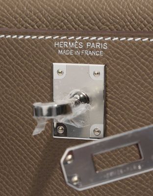 Sac HERMES Kelly Mini en Cuir Étoupe - 103227