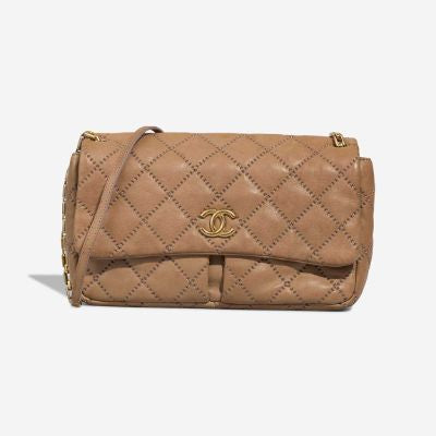 Sac CHANEL Timeless/Classique en Cuir Beige - 103232
