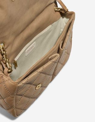 Sac CHANEL Timeless/Classique en Cuir Beige - 103232