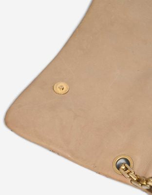 Sac CHANEL Timeless/Classique en Cuir Beige - 103232