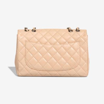 Sac CHANEL Timeless/Classique en Cuir Beige - 103234
