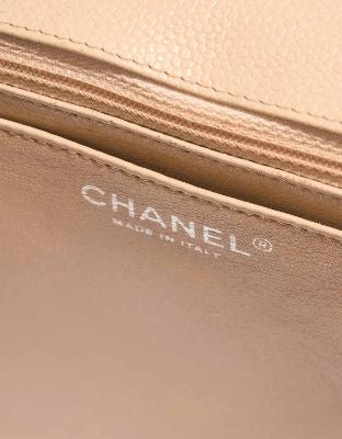 Sac CHANEL Timeless/Classique en Cuir Beige - 103234