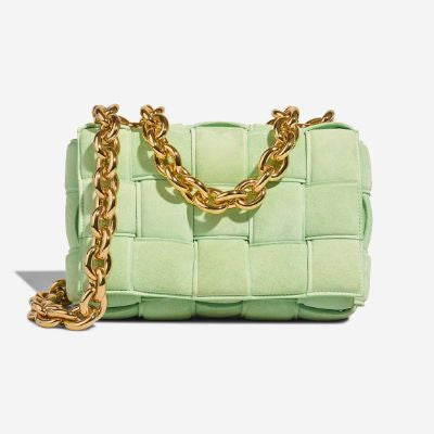 Sac BOTTEGA VENETA Cassette en Suède Vert - 103236