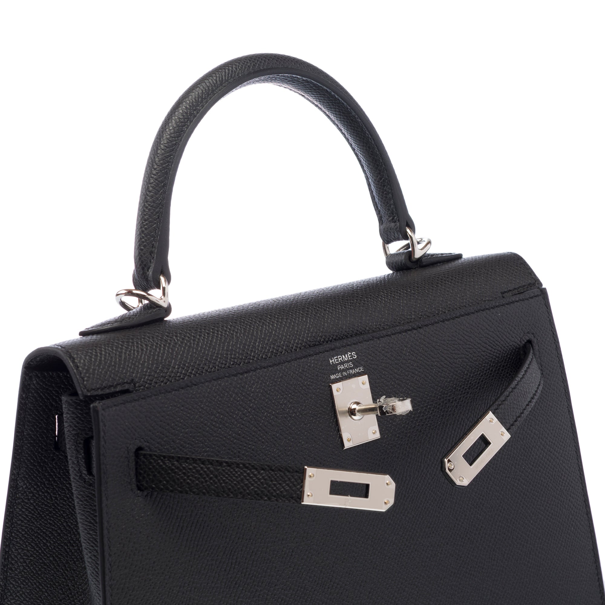 Sac HERMES Kelly 25 en Cuir Noir - 103278