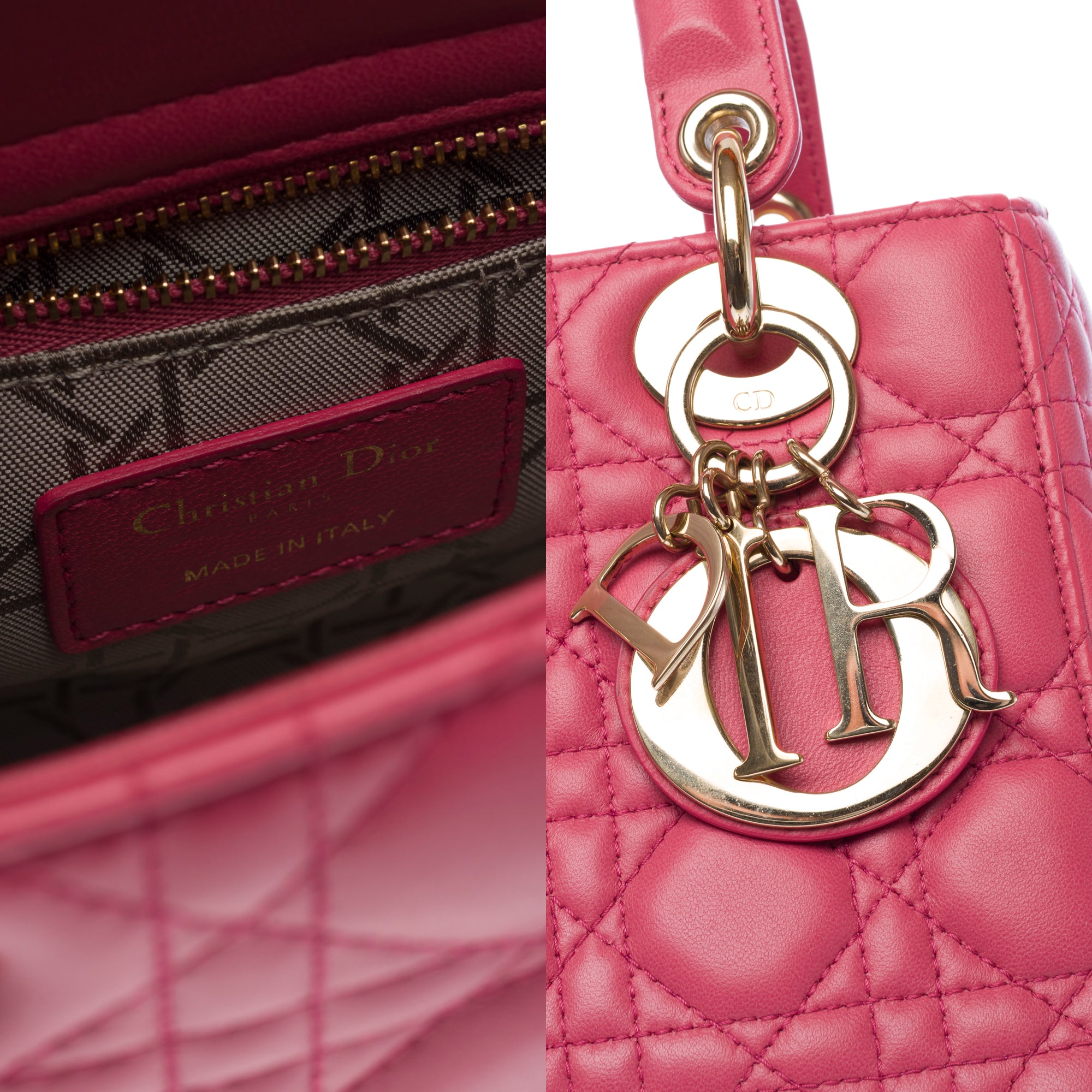 Sac DIOR Lady Dior en Cuir Rose - 103264