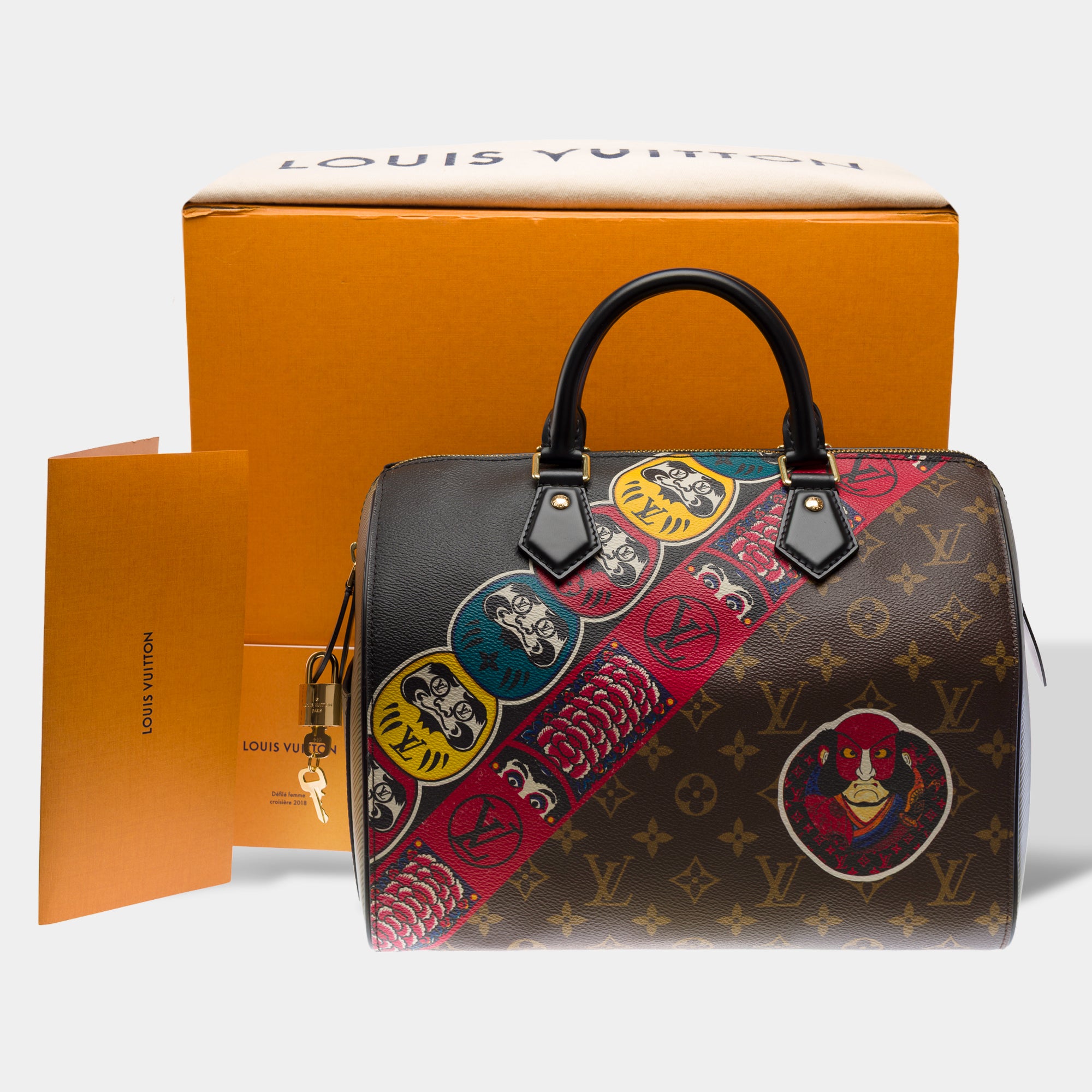 Sac LOUIS VUITTON Speedy en Toile Marron - 103253