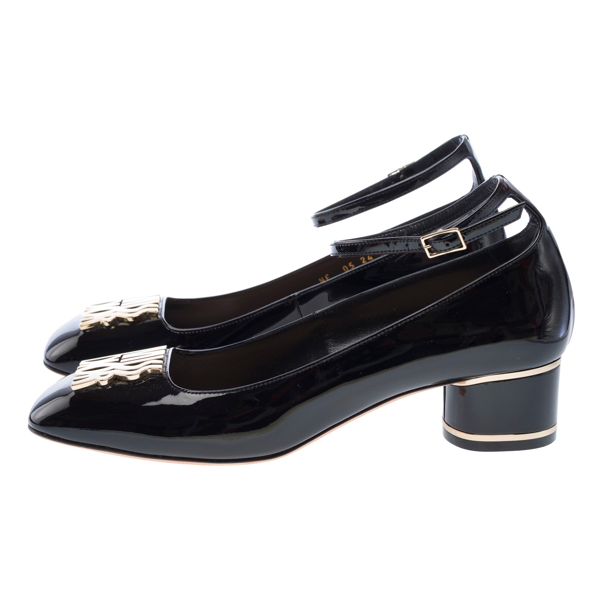 Chaussure DIOR Miss Dior Peep Toes en Cuir Noir - 103252