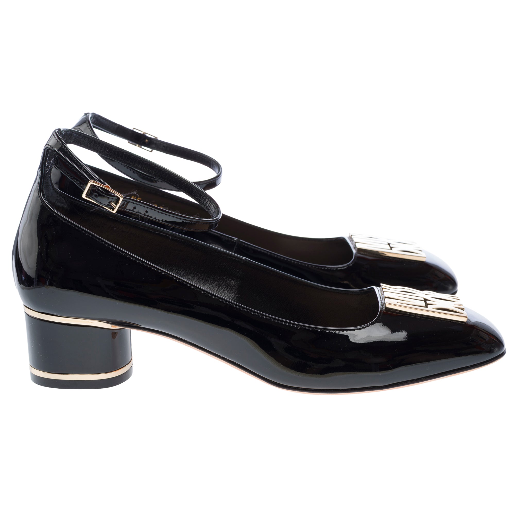 Chaussure DIOR Miss Dior Peep Toes en Cuir Noir - 103252
