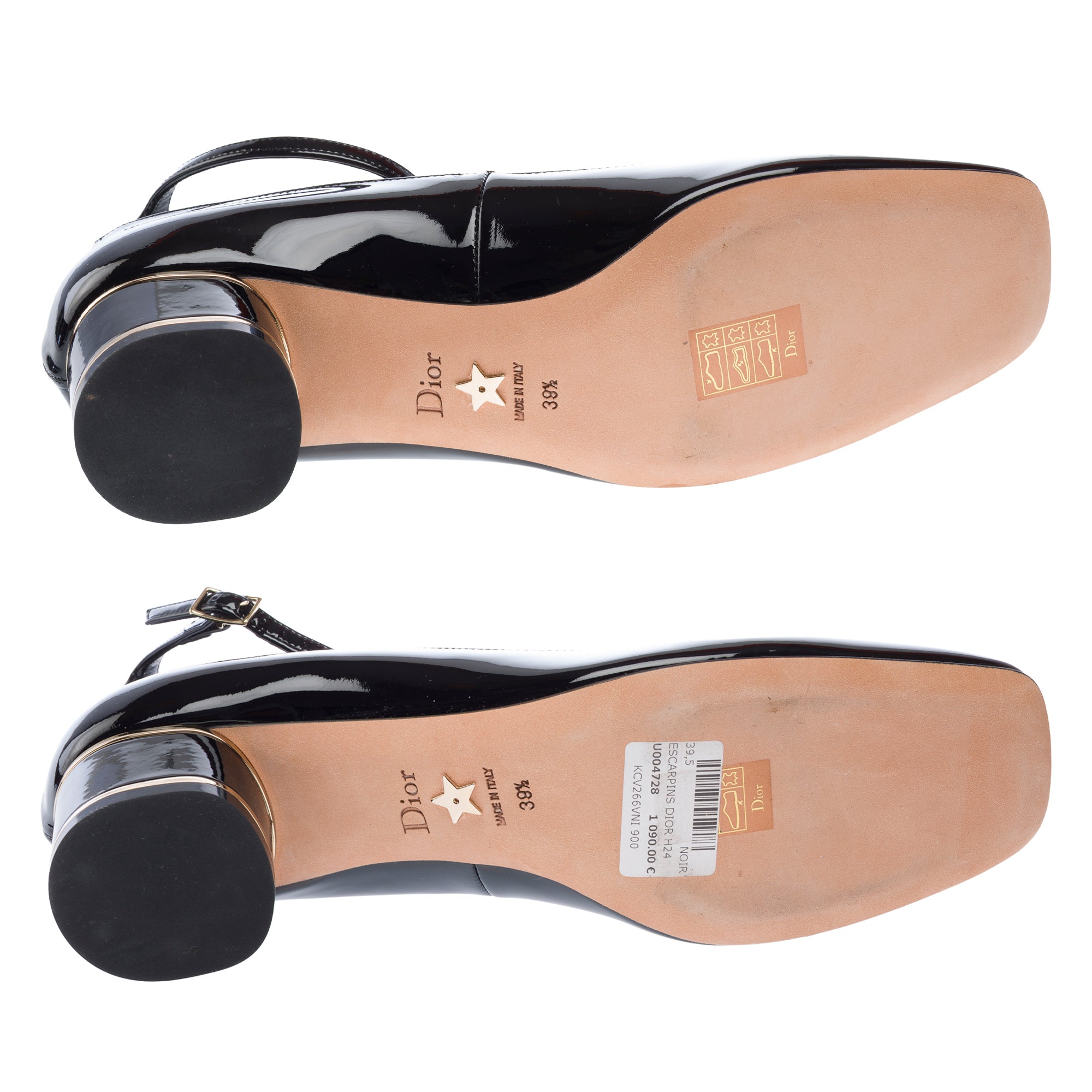 Chaussure DIOR Miss Dior Peep Toes en Cuir Noir - 103252