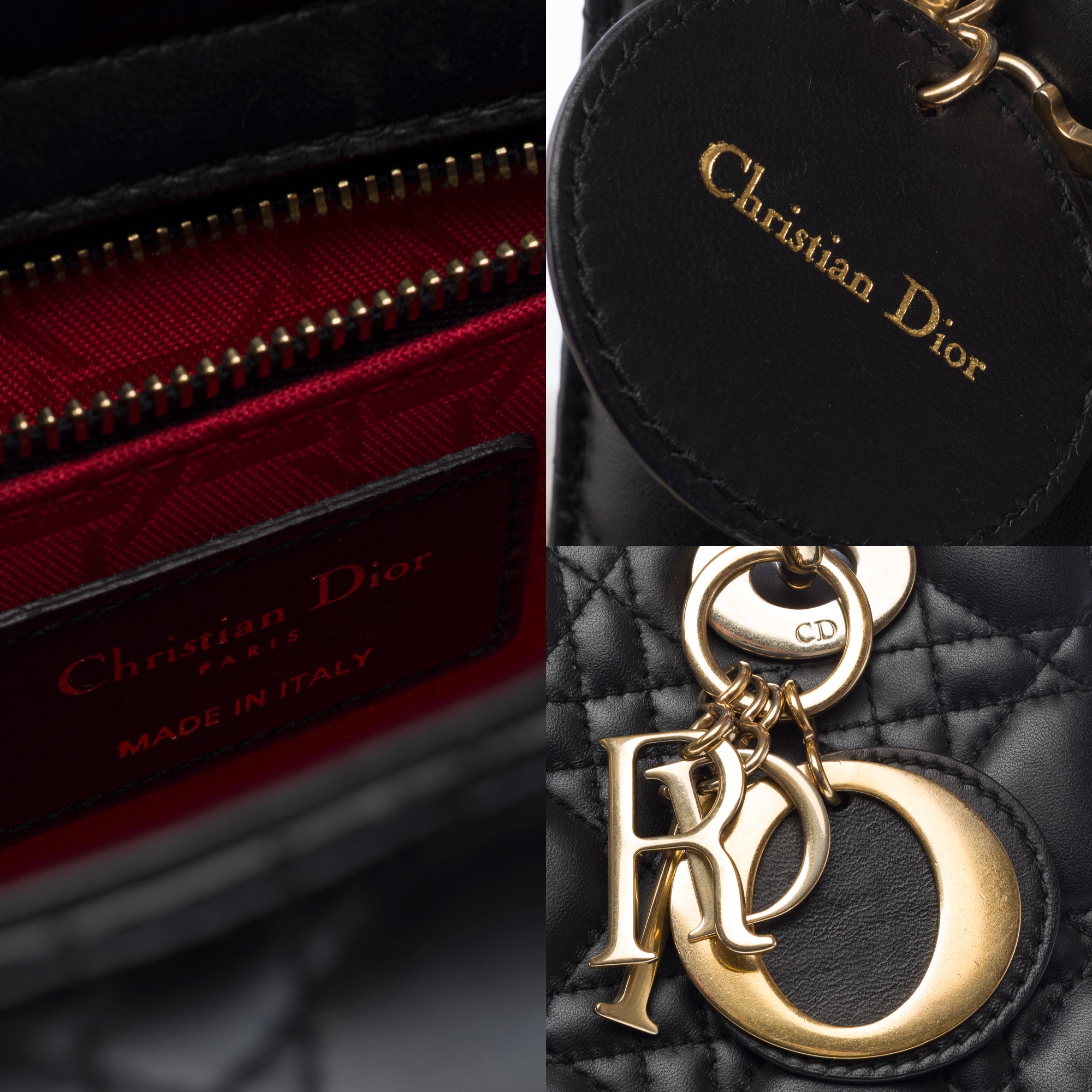 Sac DIOR Lady Dior en Cuir Noir - 103265