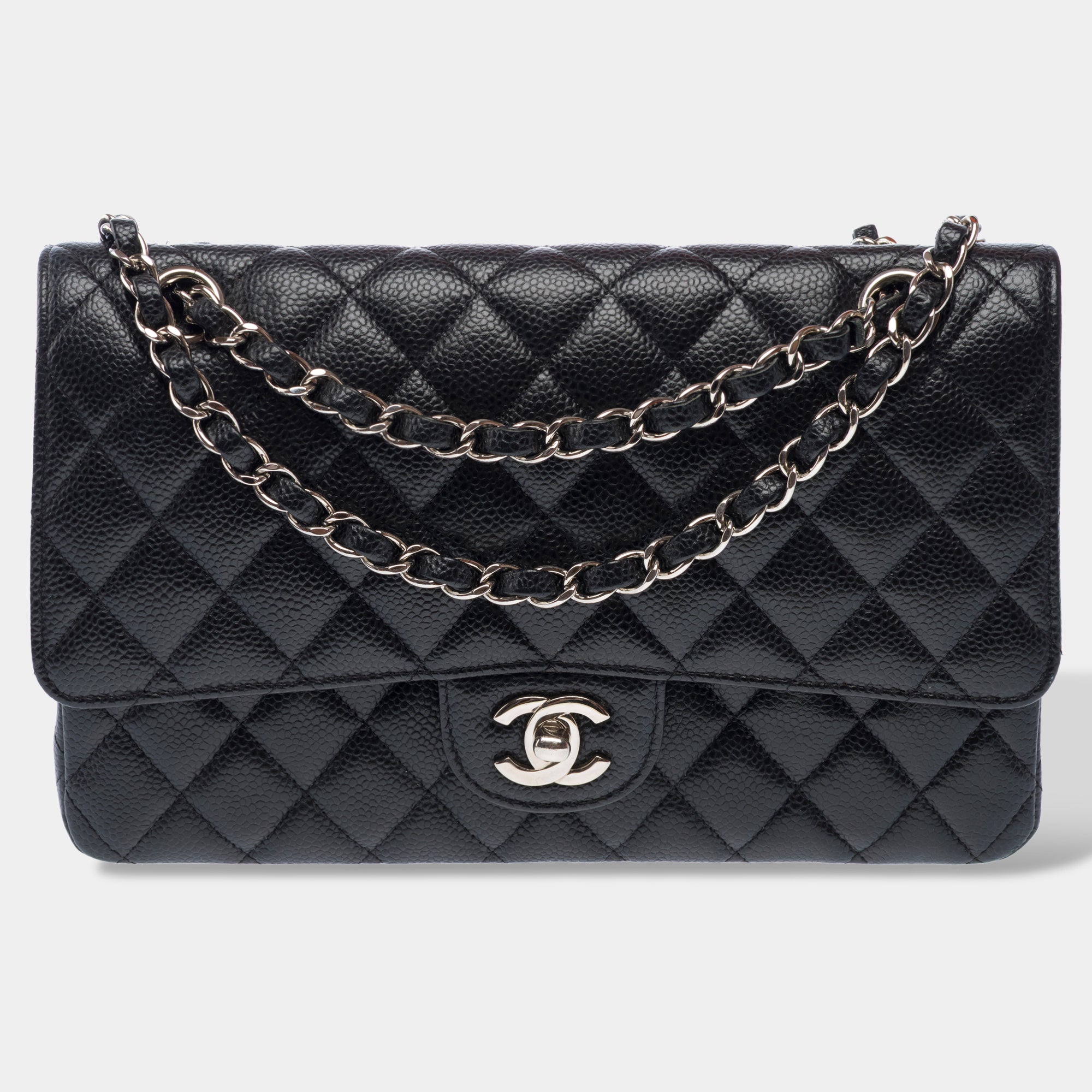 Sac CHANEL Timeless/Classique en Cuir Noir - 103247
