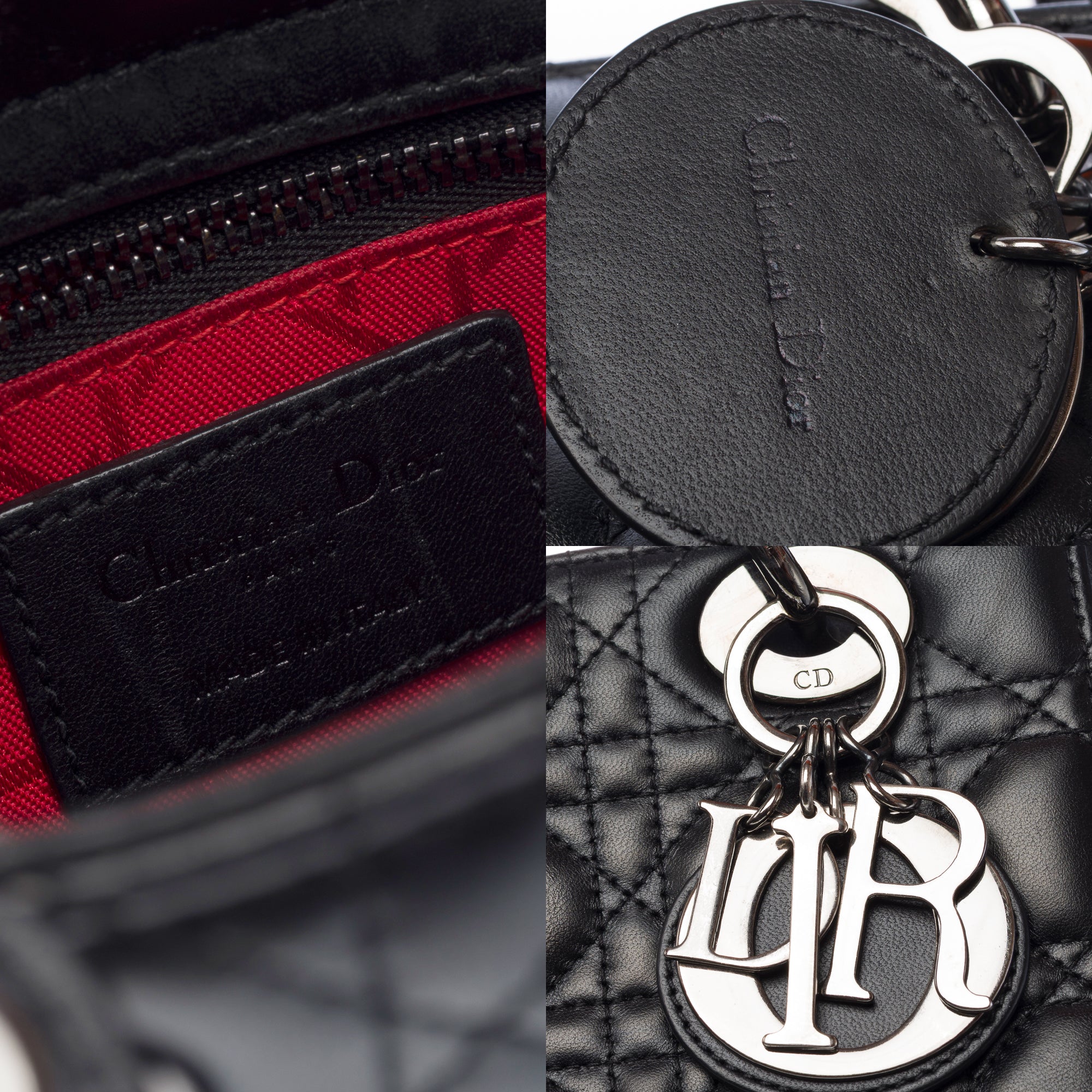 Sac DIOR Lady Dior en Cuir Noir - 103266