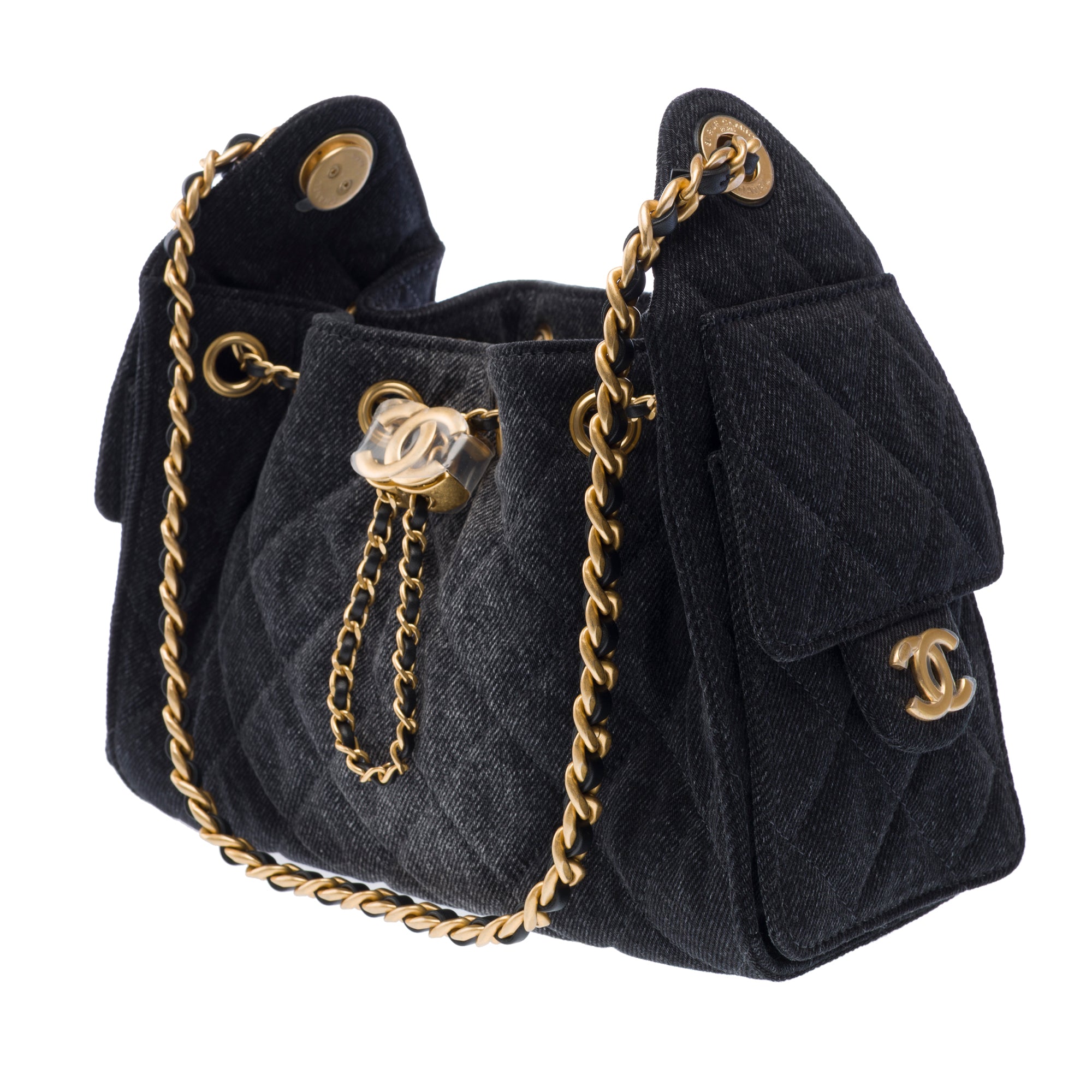 Sac CHANEL en Denim Noir - 103276