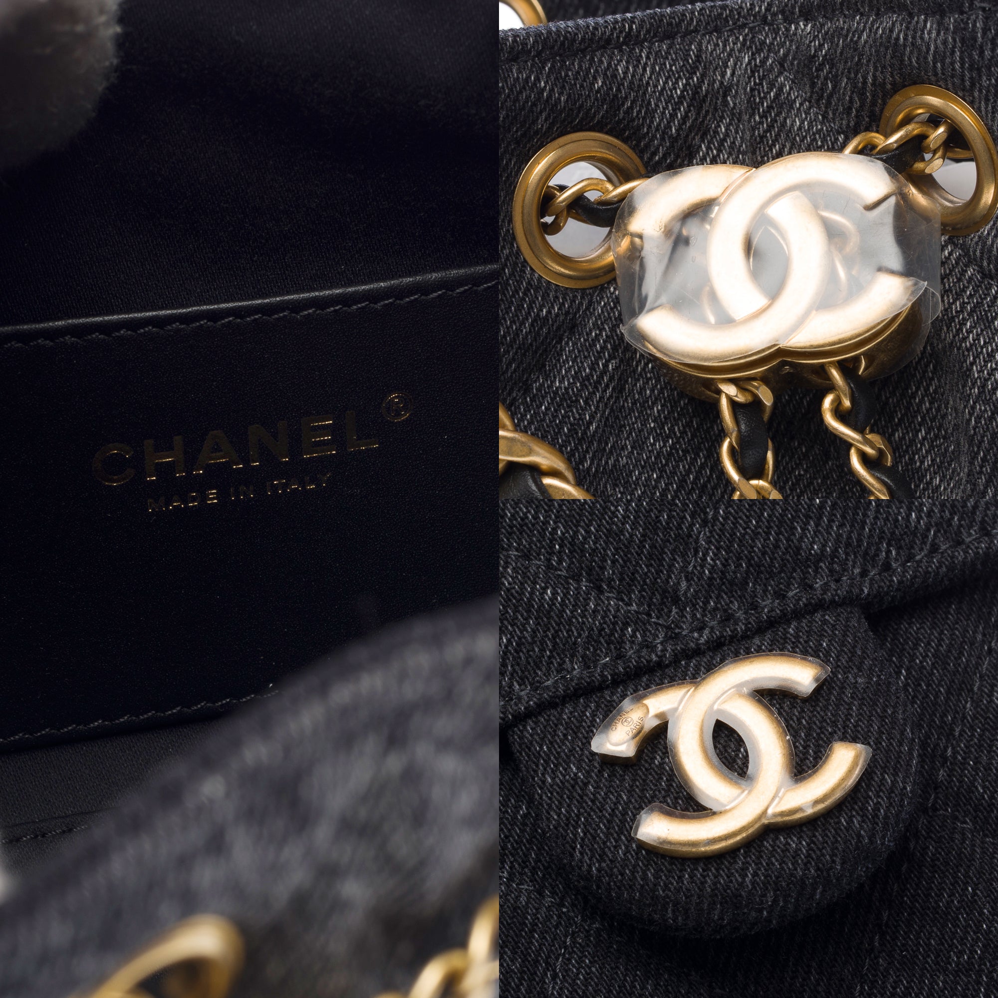 Sac CHANEL en Denim Noir - 103276