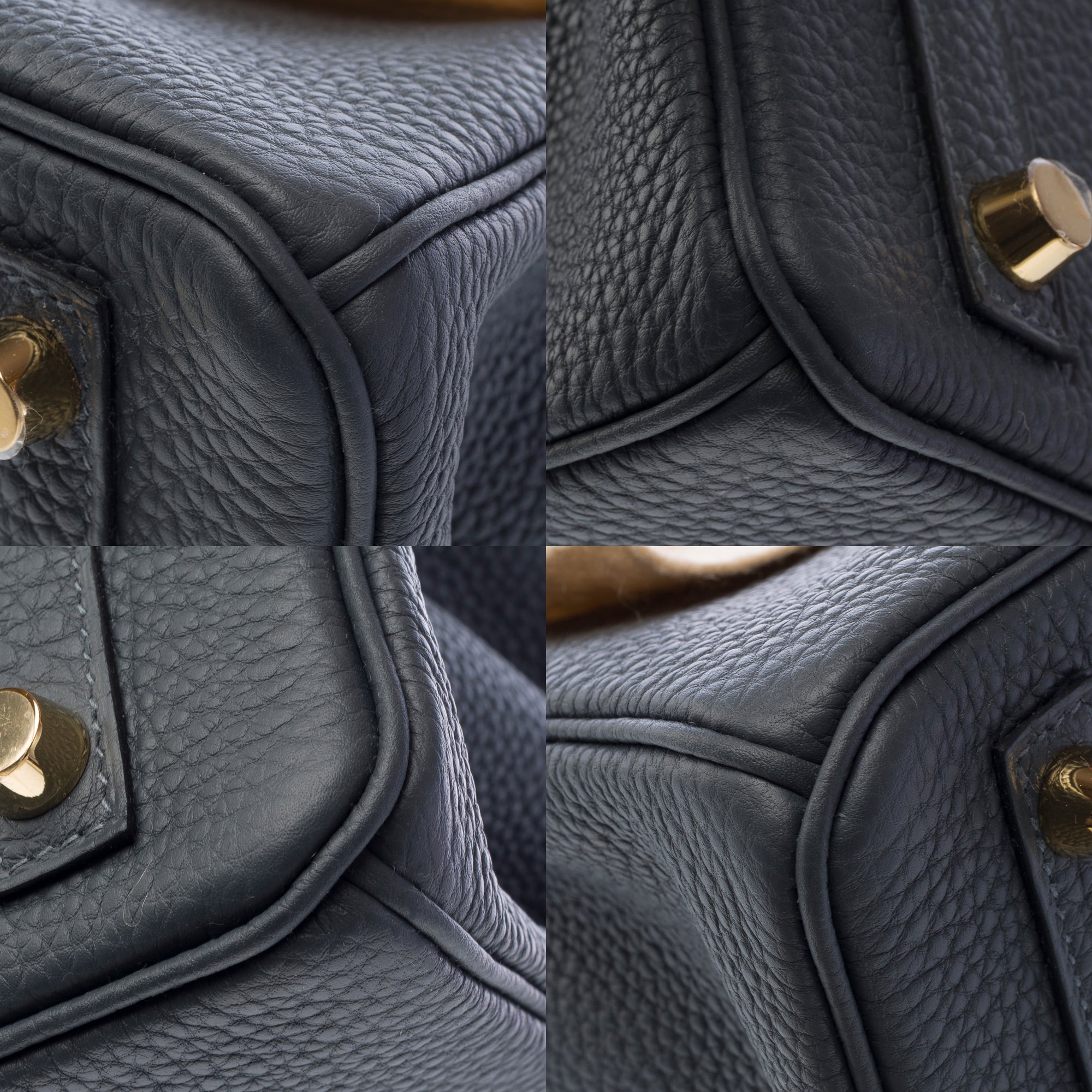 Sac HERMES Birkin 25 en Cuir Gris - 103280