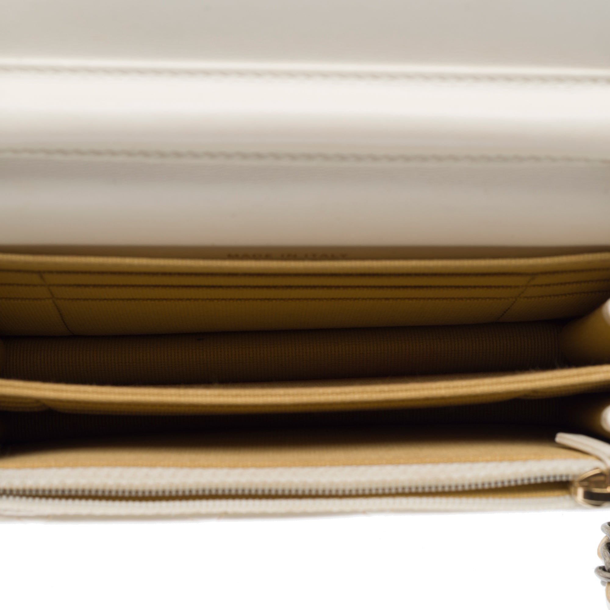 Sac CHANEL Timeless/Classique en Cuir Blanc - 103251