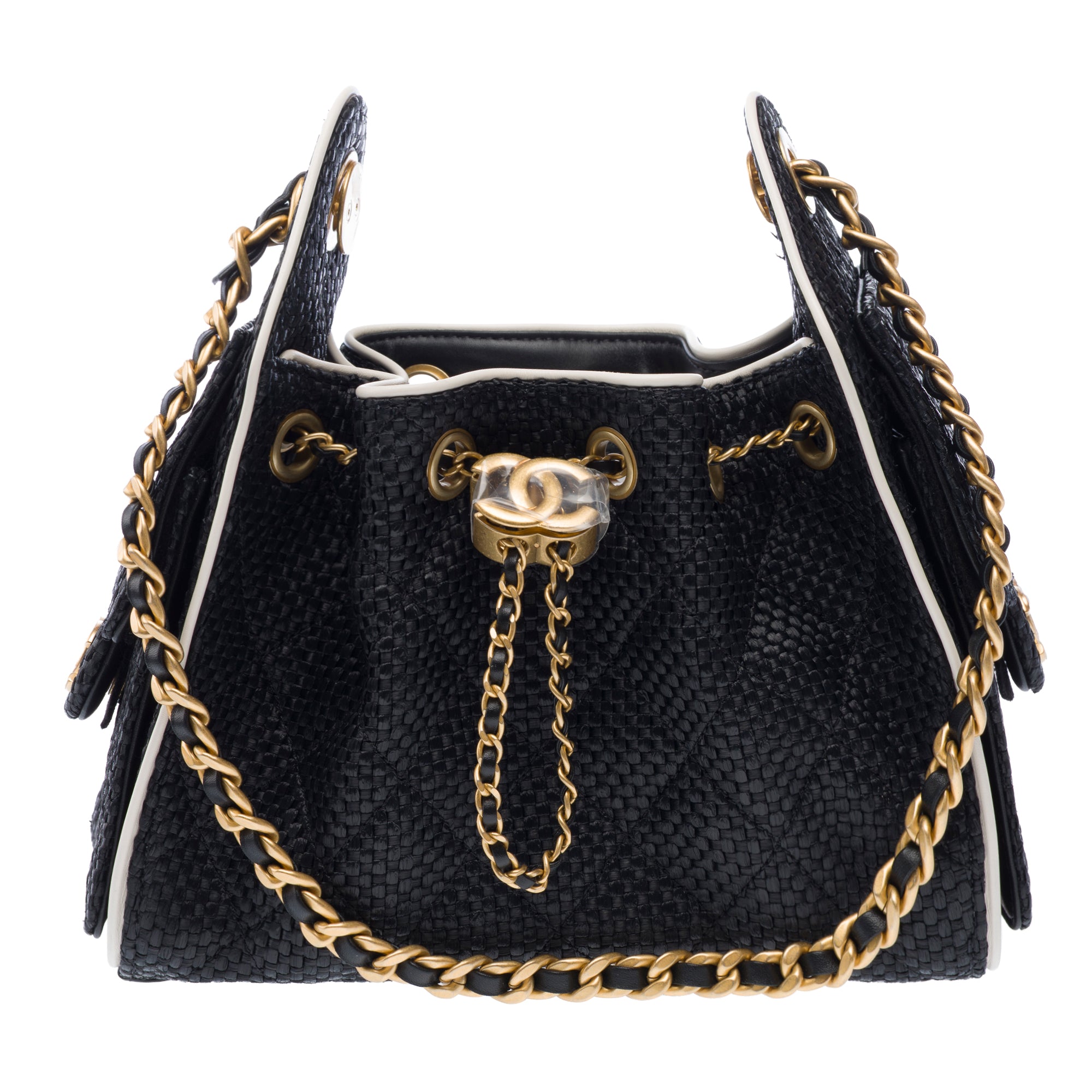 Sac CHANEL en Osier Noir - 103277