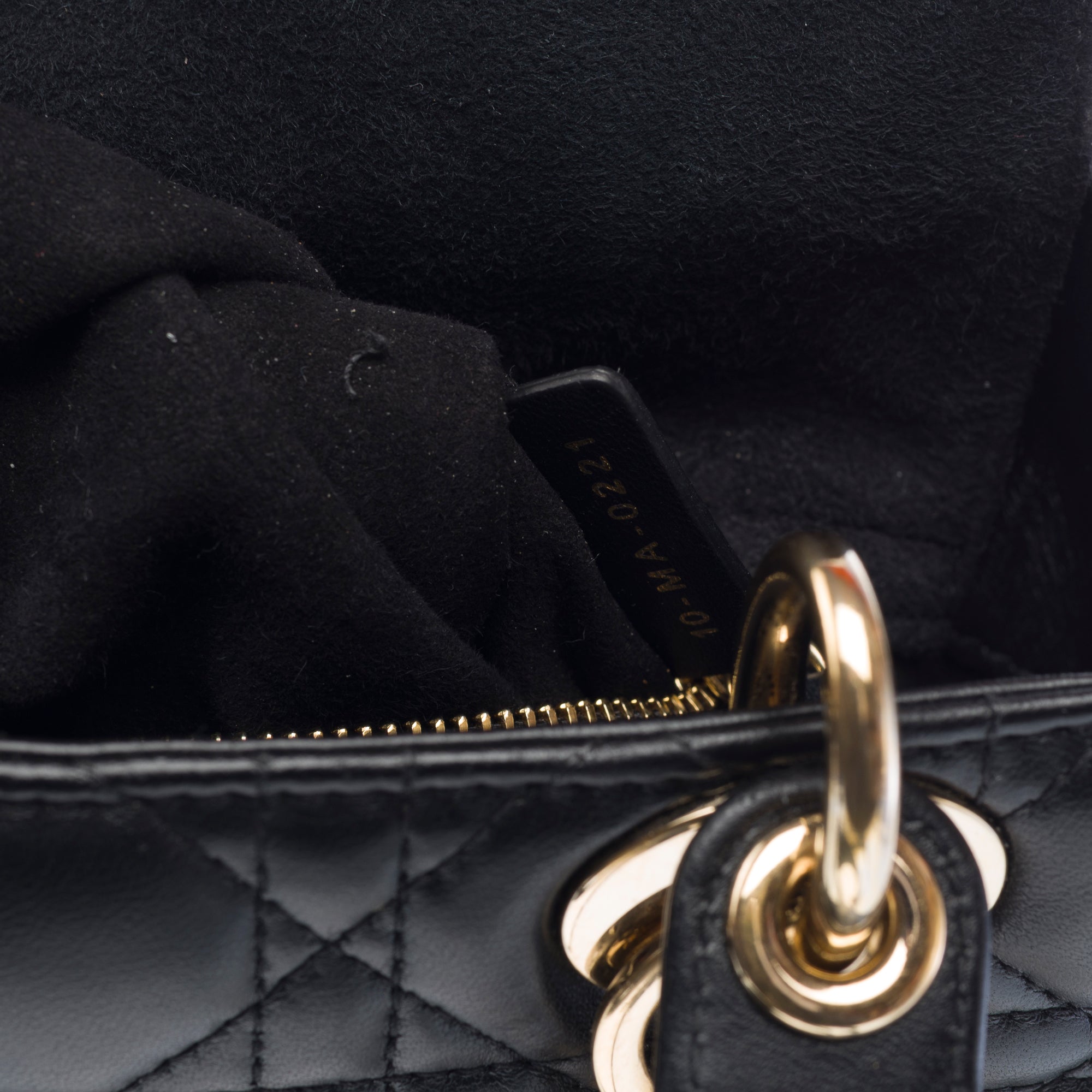 Sac DIOR Lady Dior en Cuir Noir - 103268