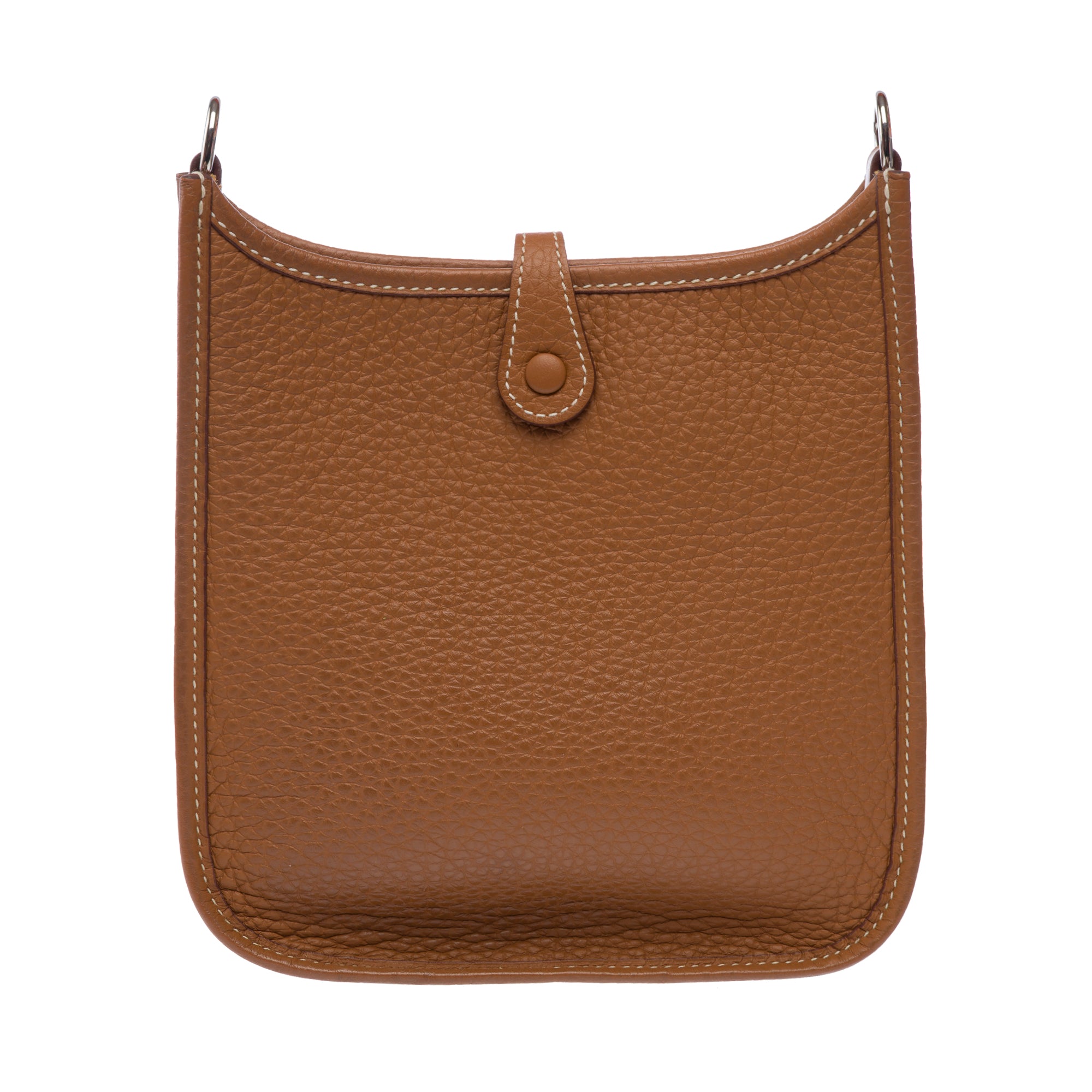 Sac HERMES Mini Evelyne en Cuir Doré - 103279