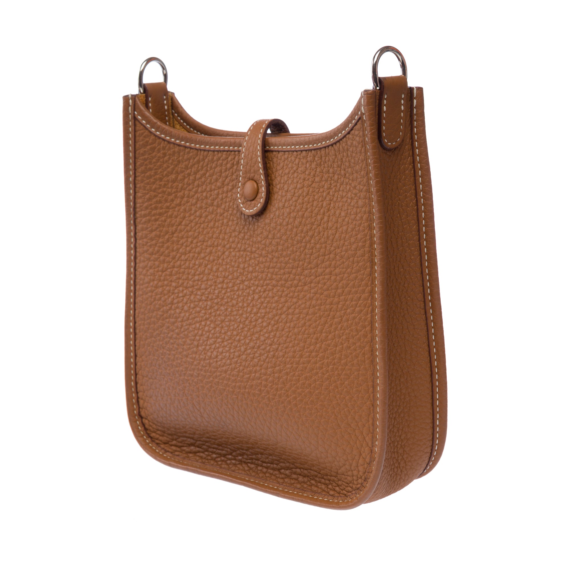 Sac HERMES Mini Evelyne en Cuir Doré - 103279