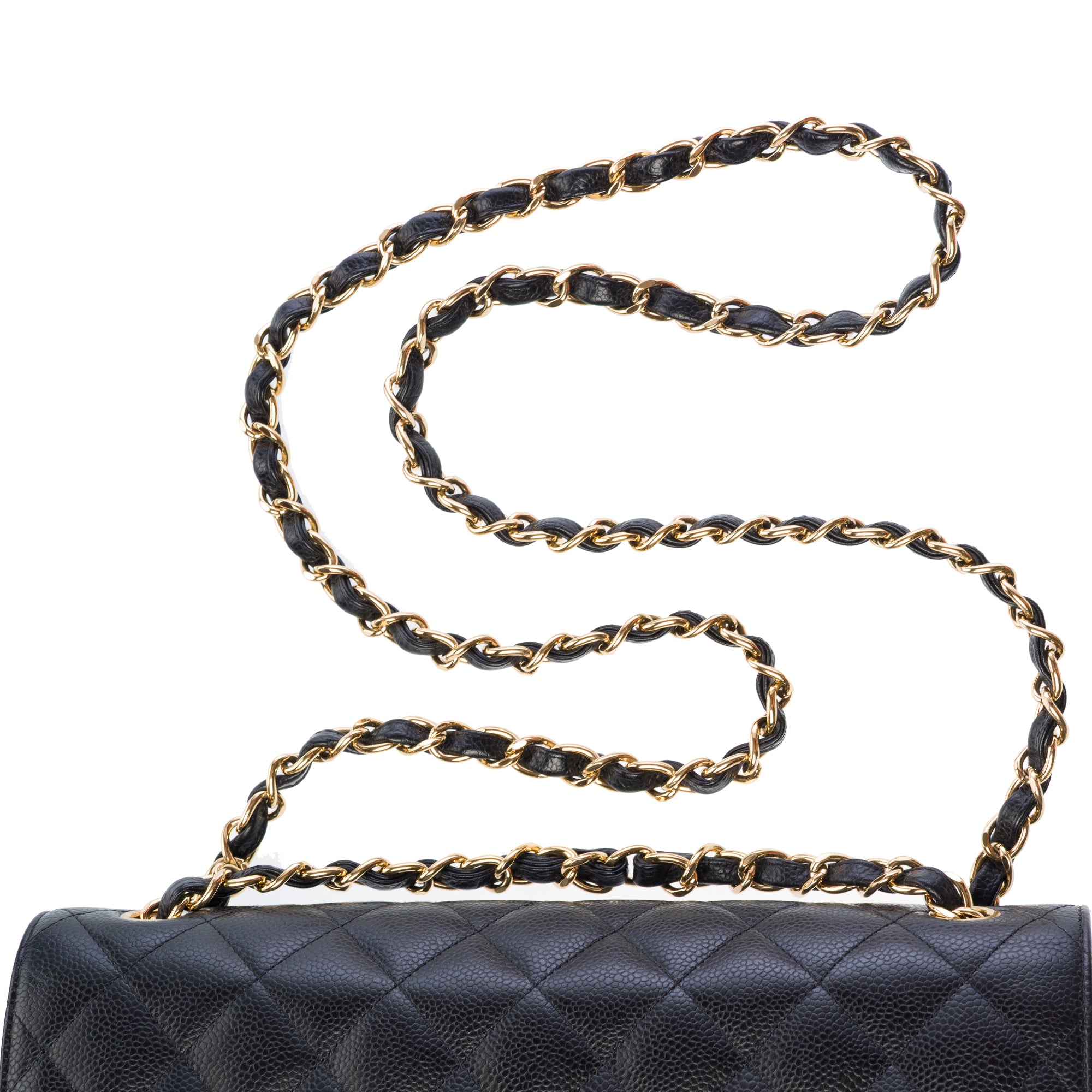 Sac CHANEL Timeless/Classique en Cuir Noir - 103282