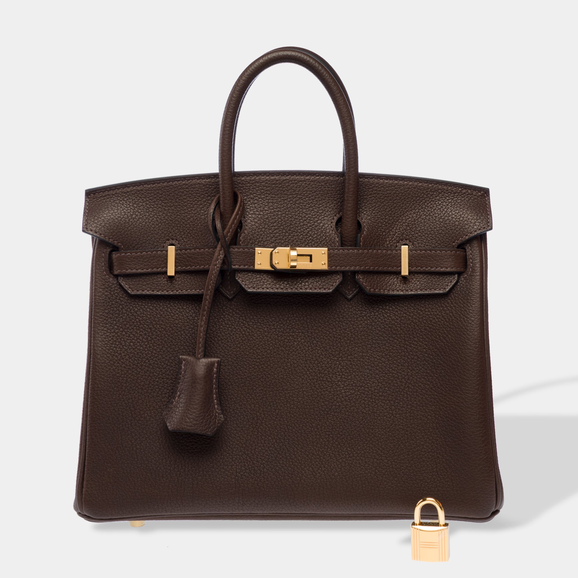 Sac HERMES Birkin 25 en Cuir Marron - 103288