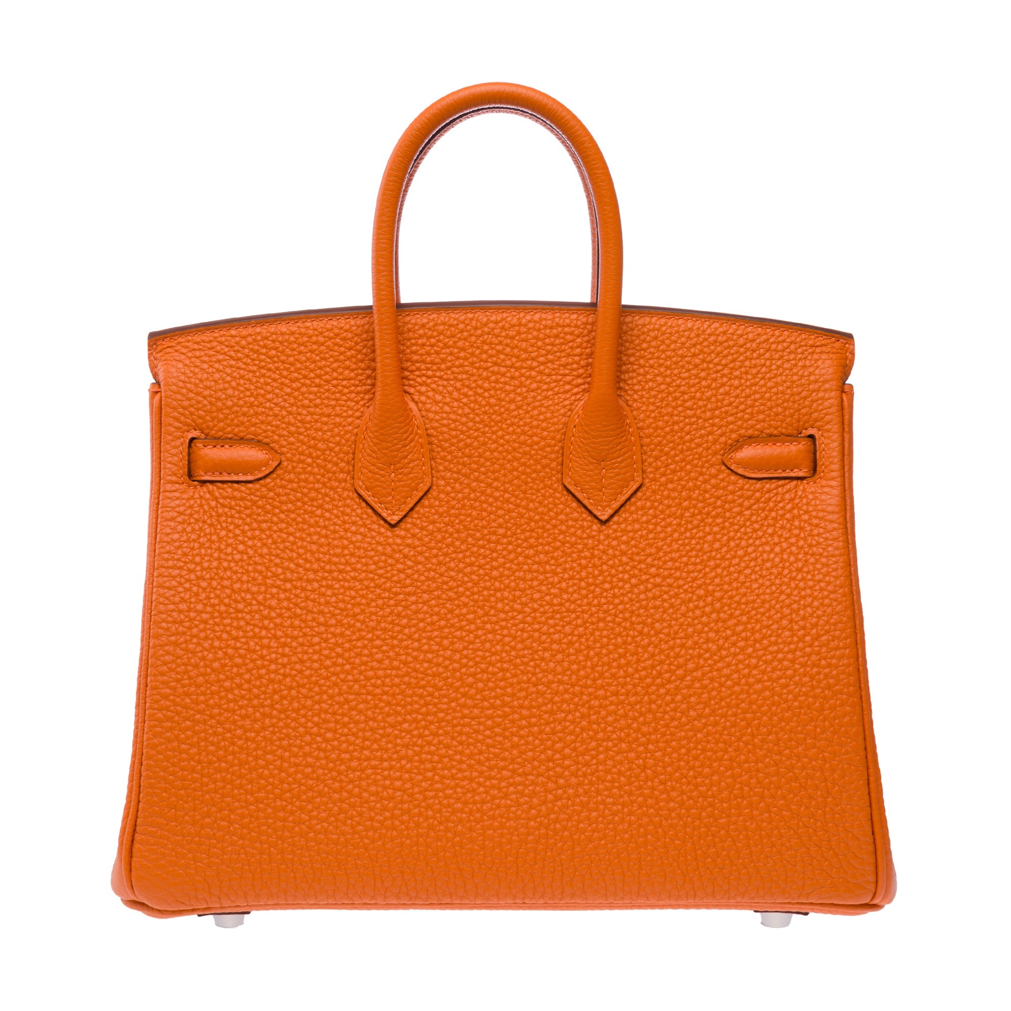 Sac HERMES Birkin 25 en Cuir Orange - 103286