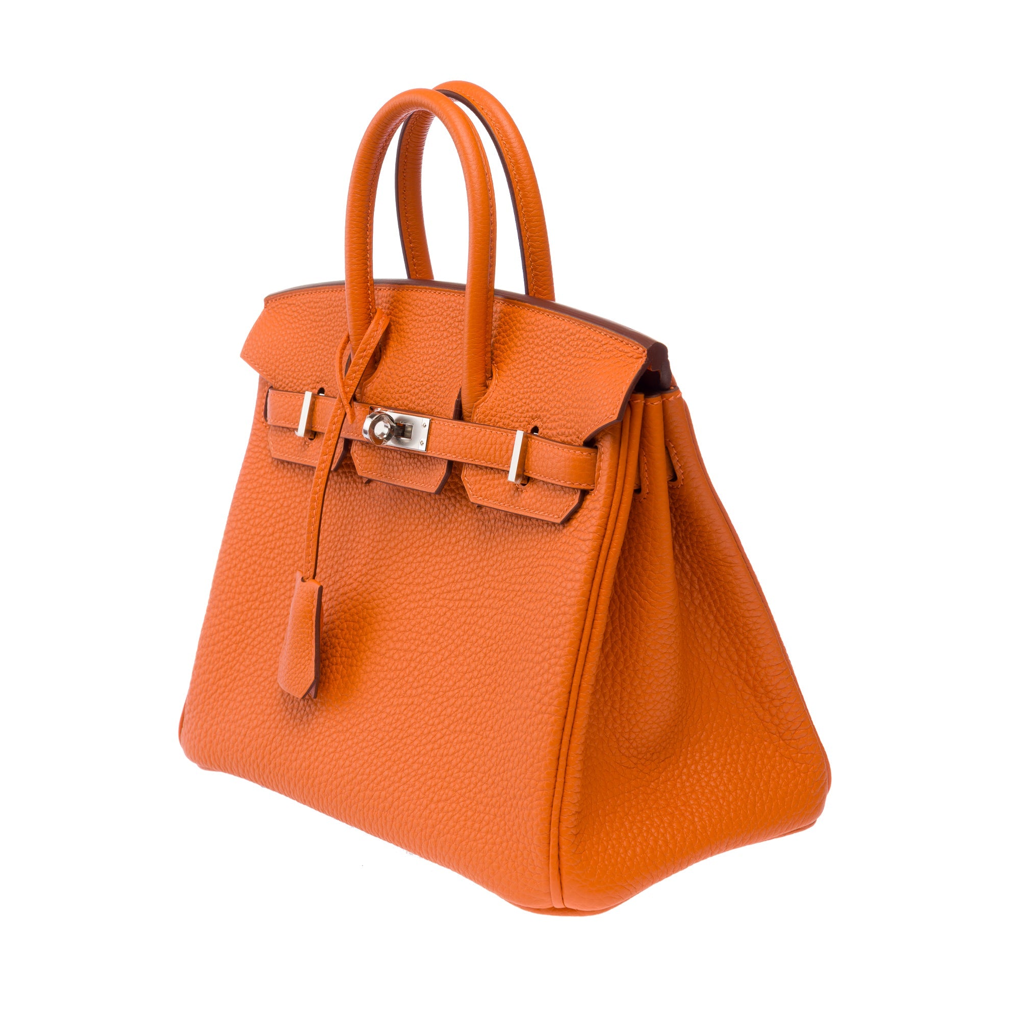 Sac HERMES Birkin 25 en Cuir Orange - 103286
