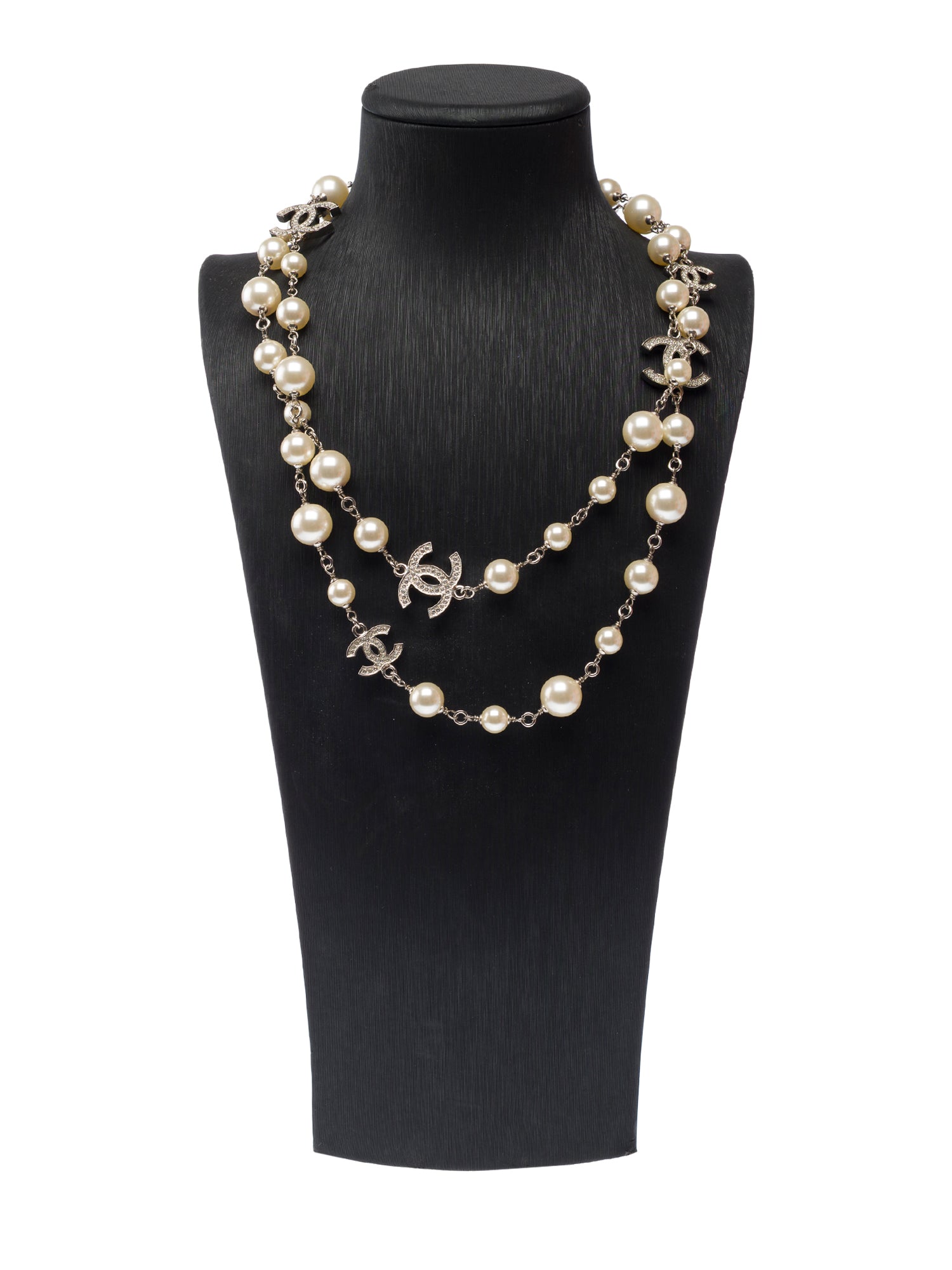 Bijoux CHANEL CC en Perle Blanc - 103171