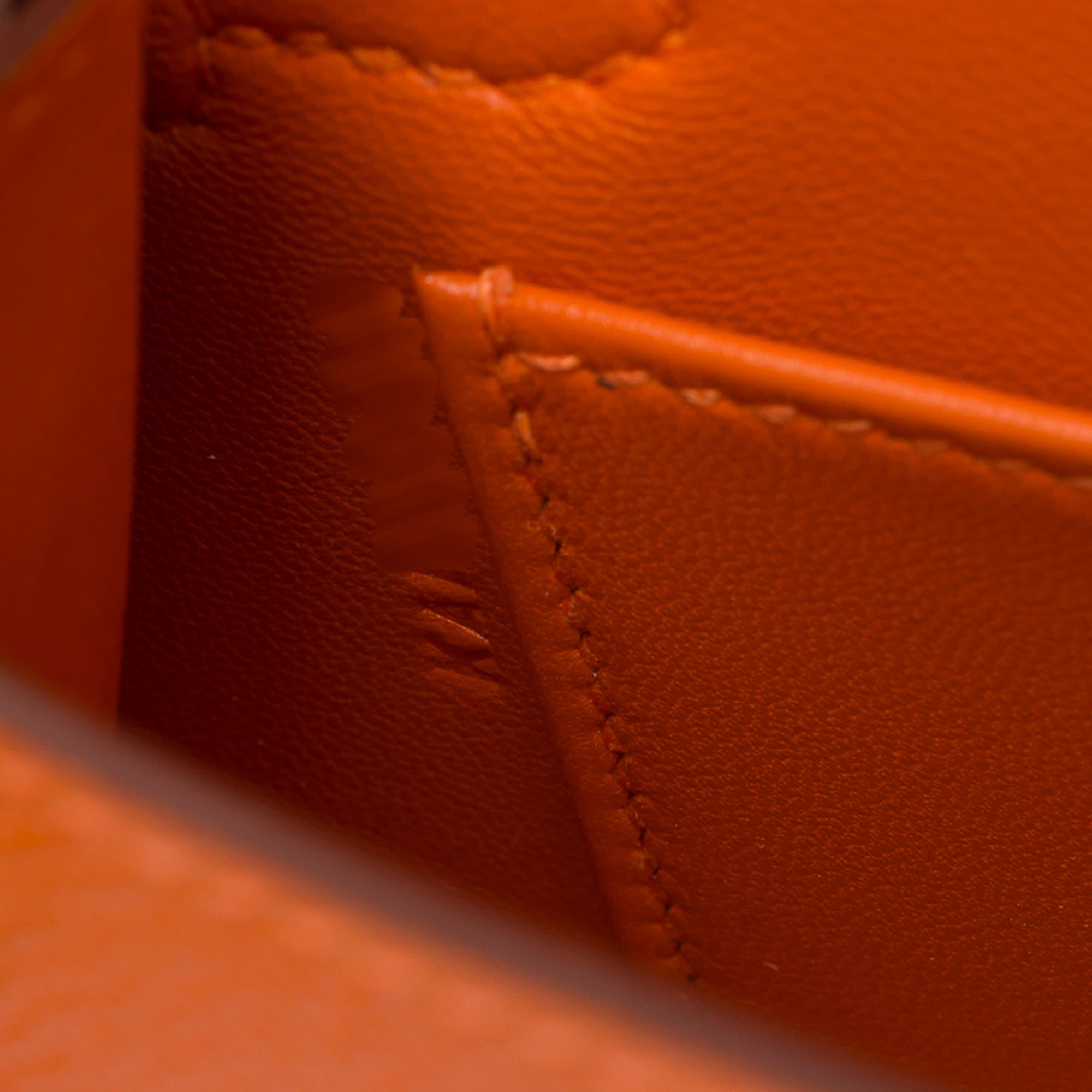 Sac HERMES Kelly Mini en Cuir Orange - 103285